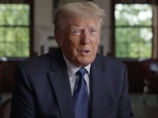 Former President Donald Trump gives an interview to filmmaker Alex Holder for his documentary Unprecedented. The documentary footage has been subpoenaed by the House Select Committee investigating the Capitol riot.