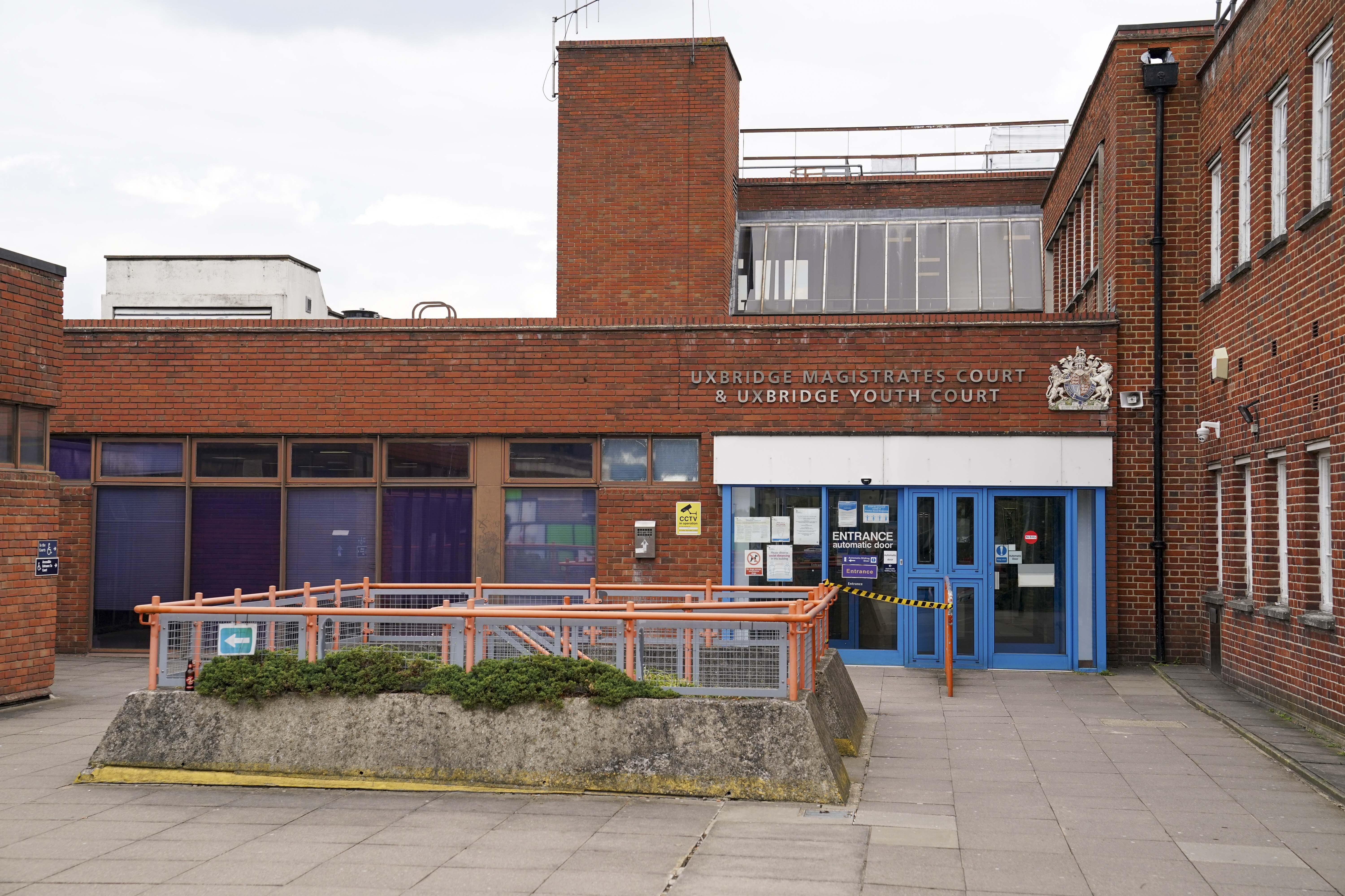 The pair appeared in Uxbridge Magistrates court this afternoon