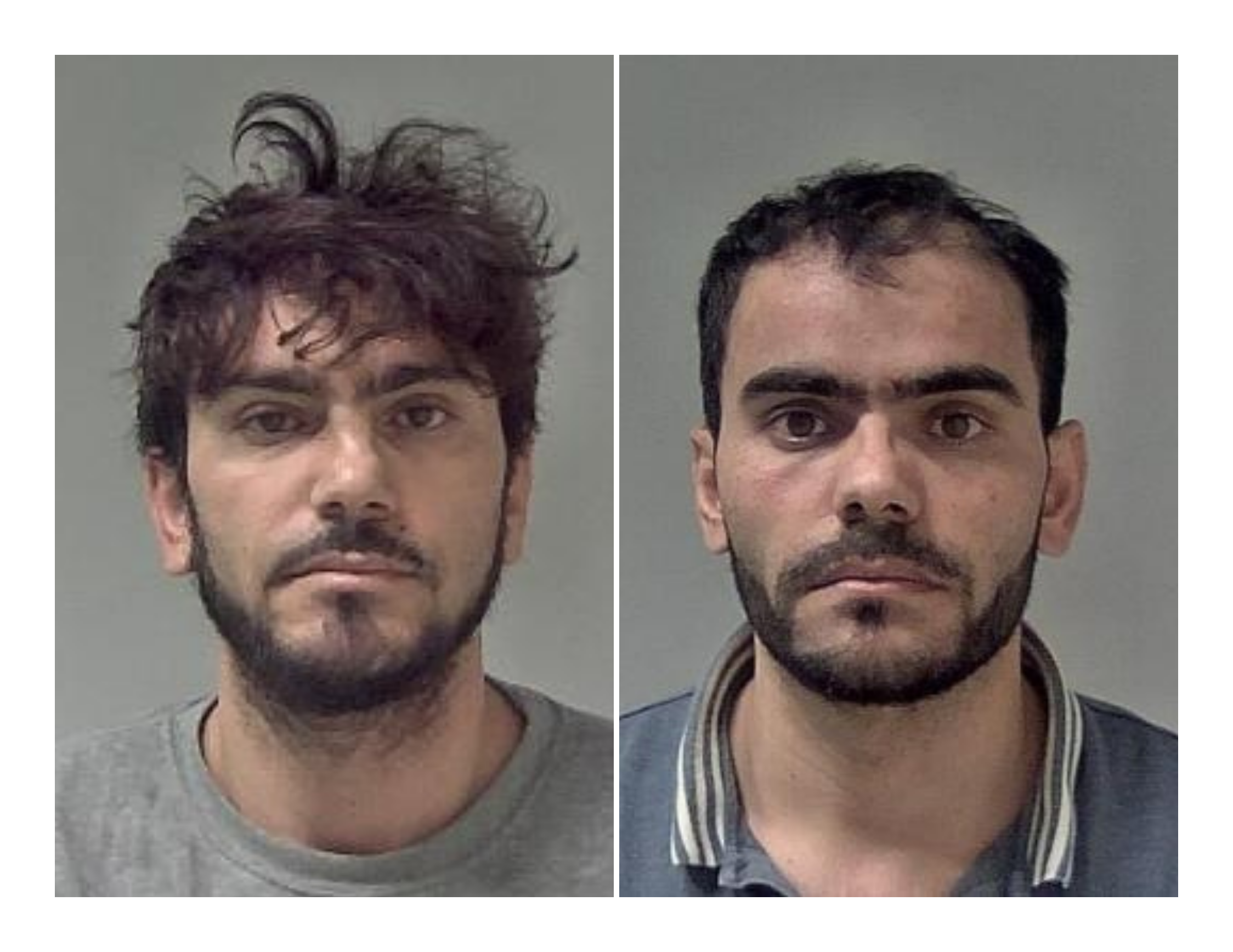 Mohammed Yasin Salangi (L) was jailed for four years and nine months and Mohammed Ramin Salangi (R) was jailed for six years