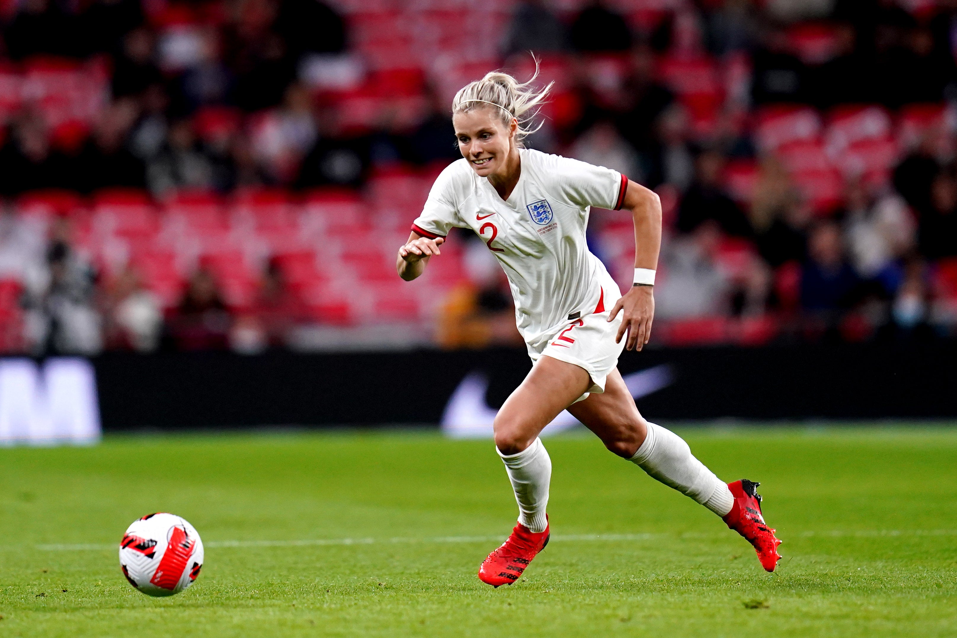 Rachel Daly played for Leeds early in her career and supports the club, something she shared with her late father Martyn (John Walton/PA)