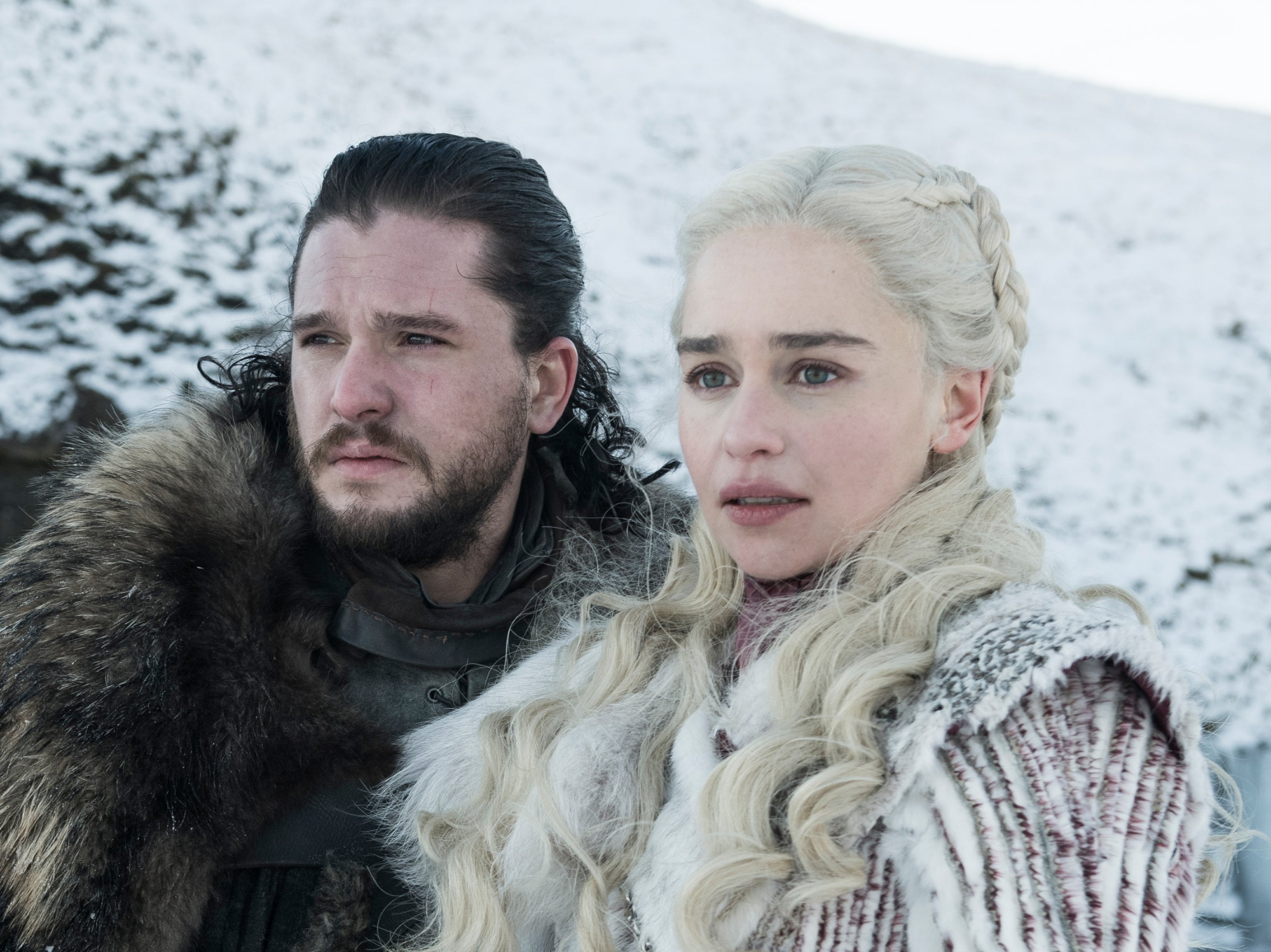 Emilia Clarke and Kit Harington in ‘Game of Thrones’