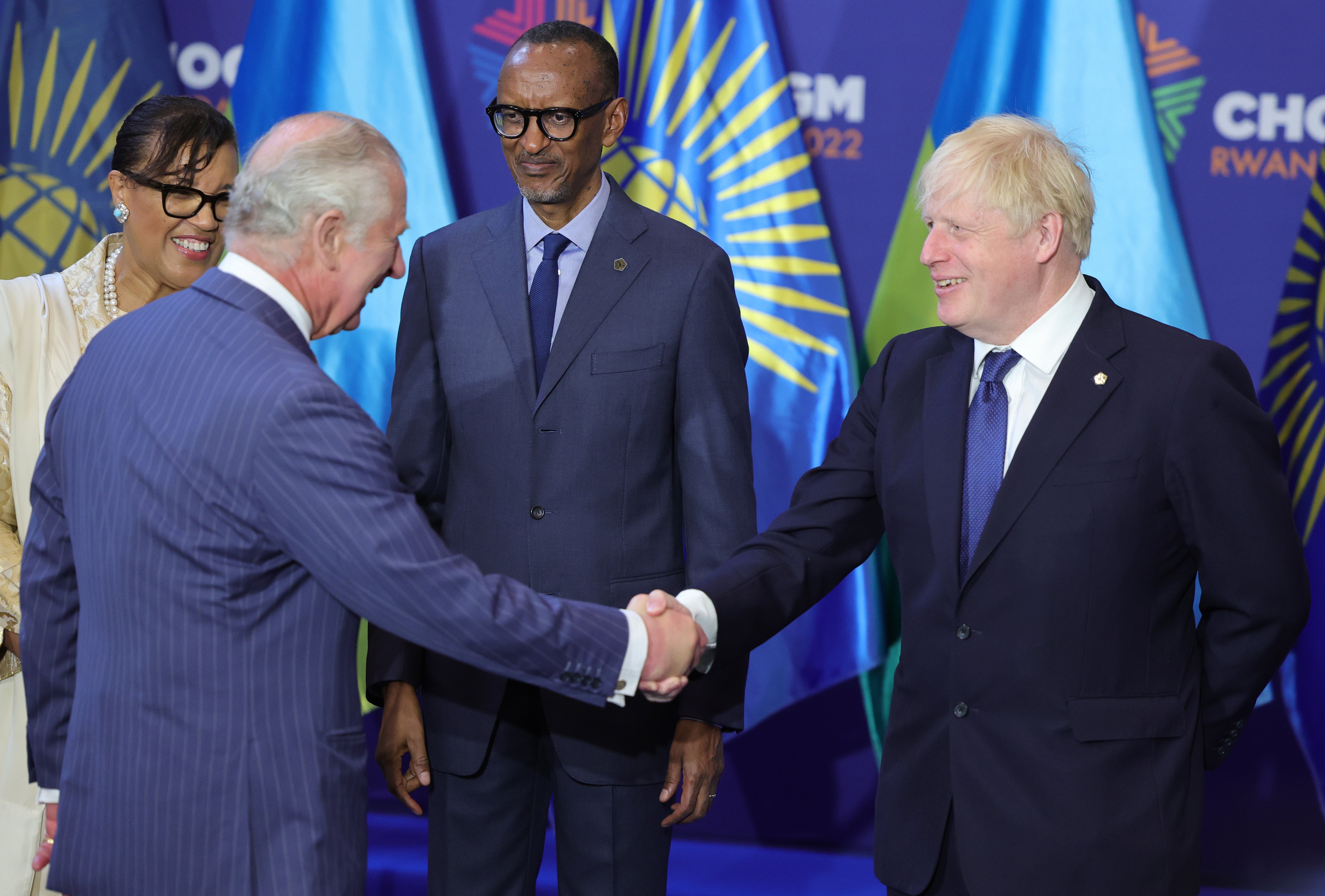 Prince Charles met Boris Johnson in Rwanda, amid reports of a rift over the Home Office plan to deport asylum seekers to the country