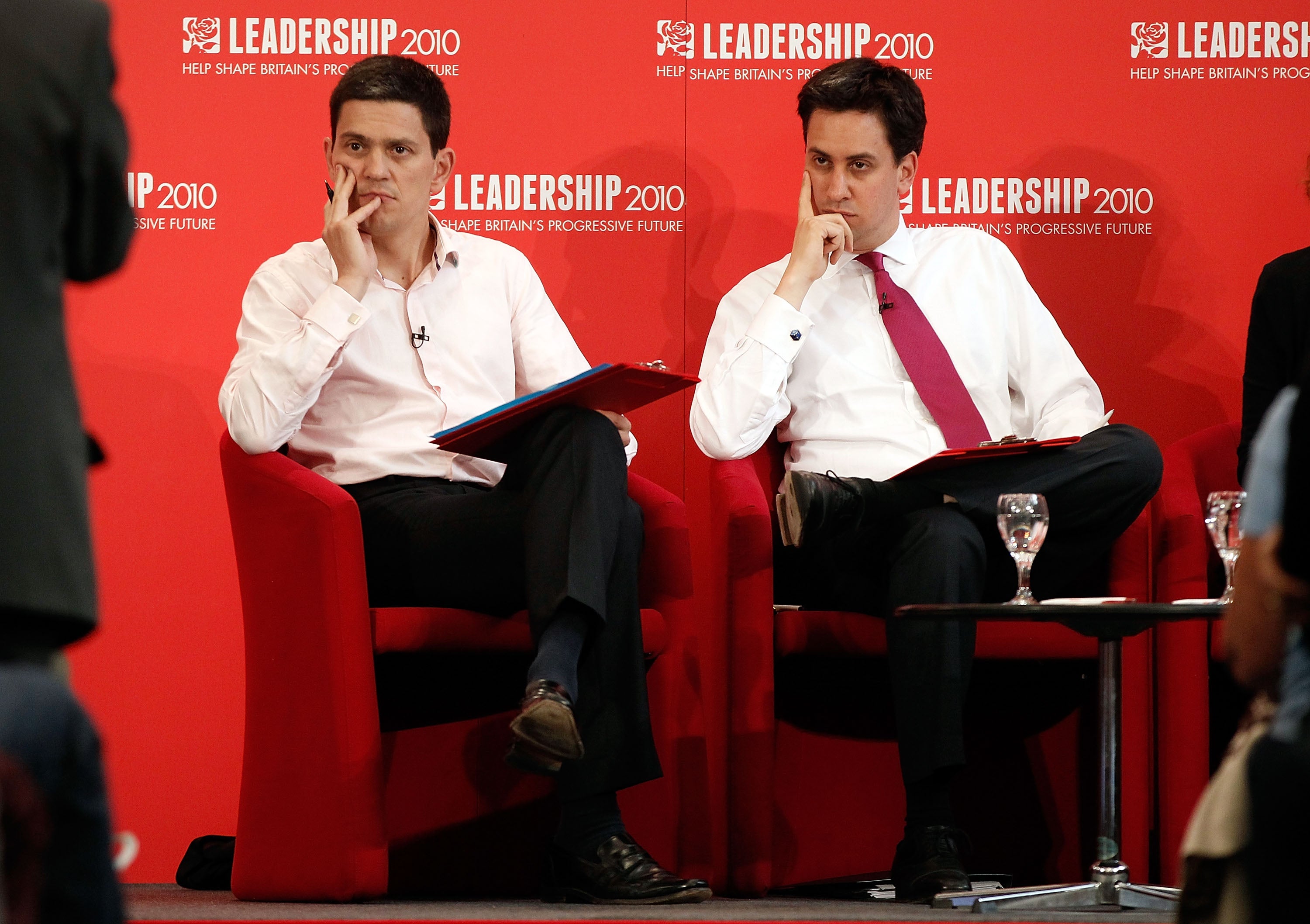 David and Ed Miliband became rivals