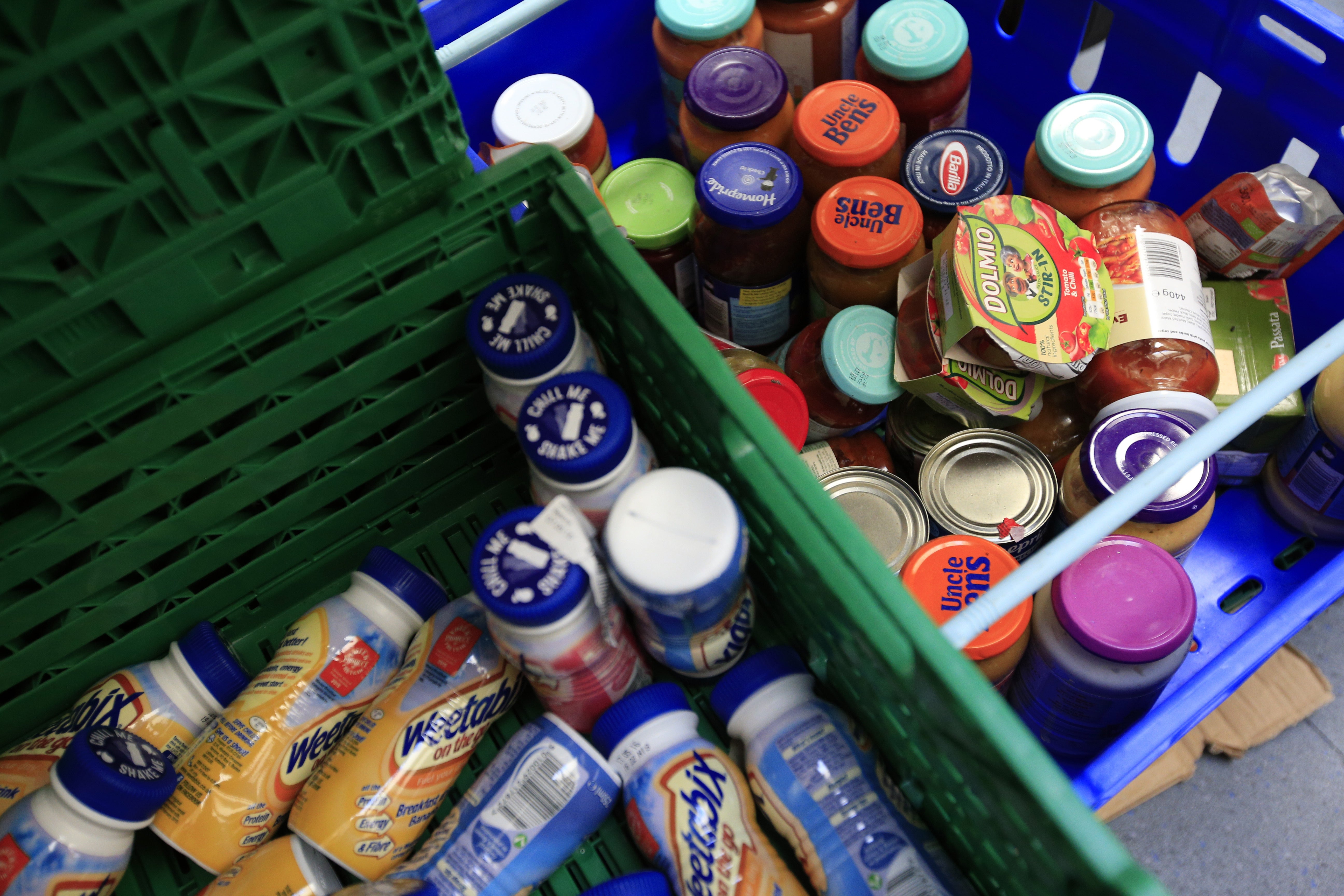 Stocks of food (Jonathan Brady/PA)