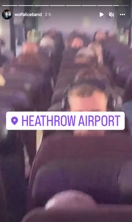 Wolf Alice at Heathrow Airport