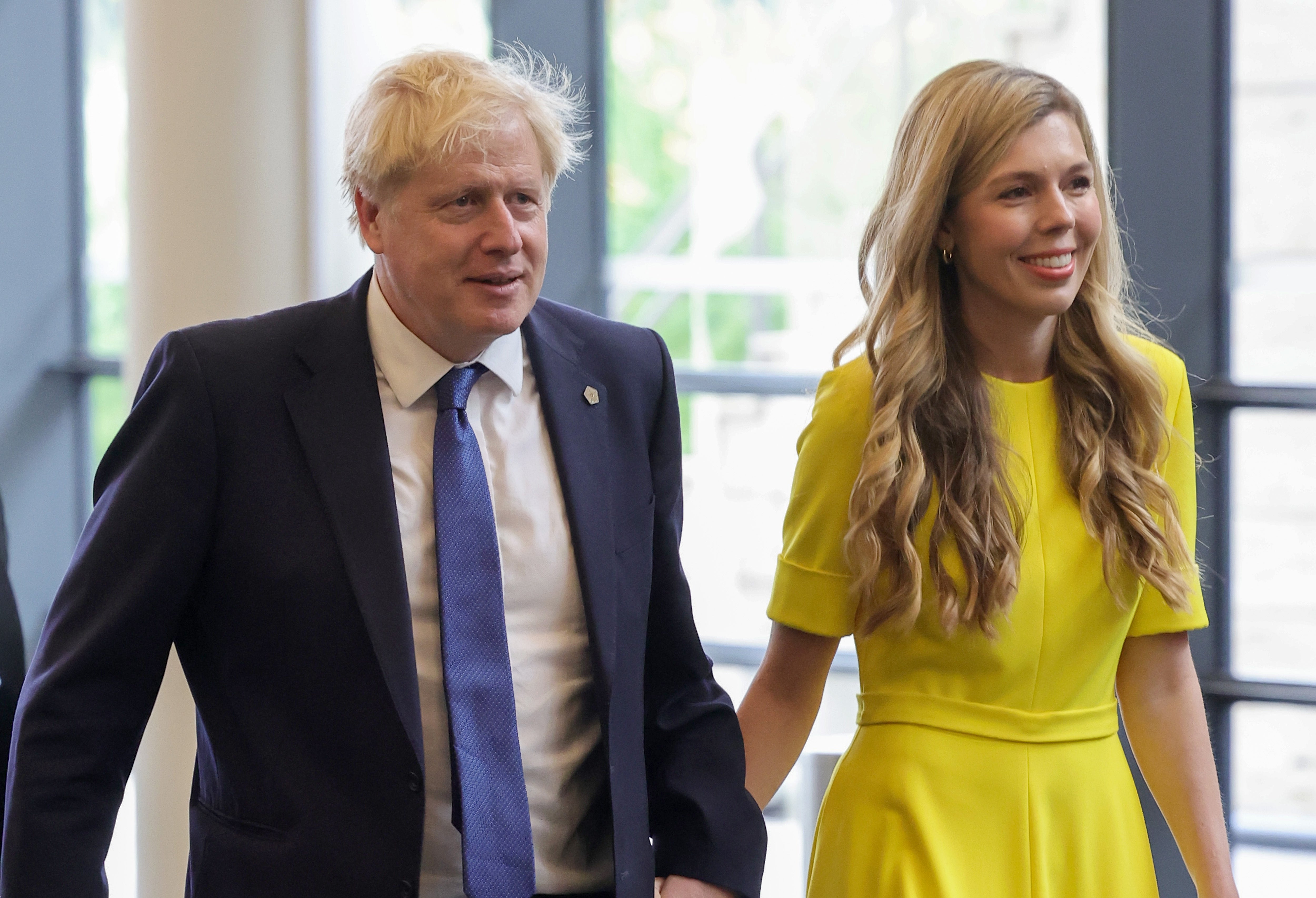 Prime Minister Boris Johnson and his wife Carrie Johnson attend the Commonwealth Heads of Government Meeting (Chris Jackson/PA)