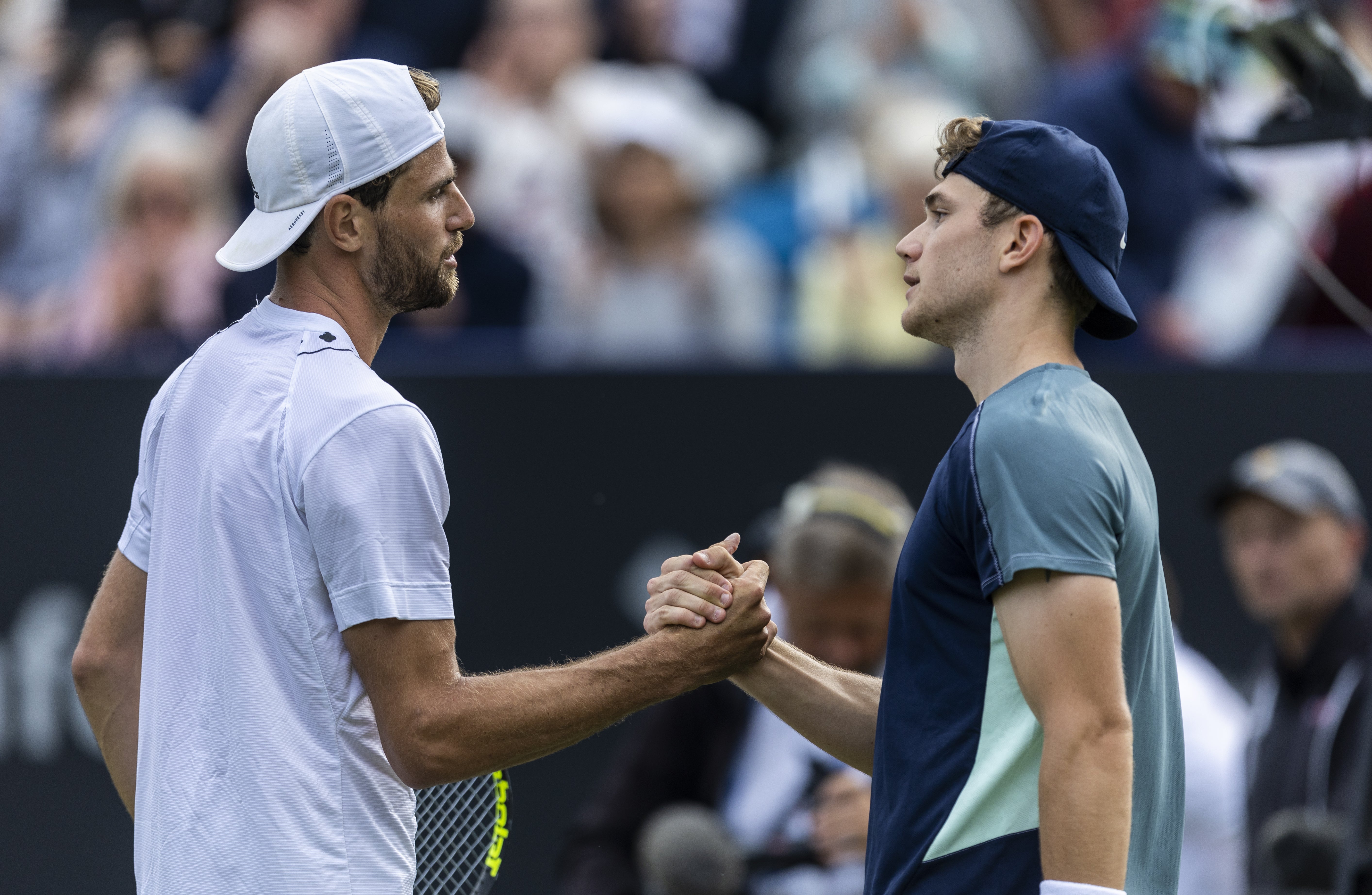 Maxime Cressy (left) progressed to the final