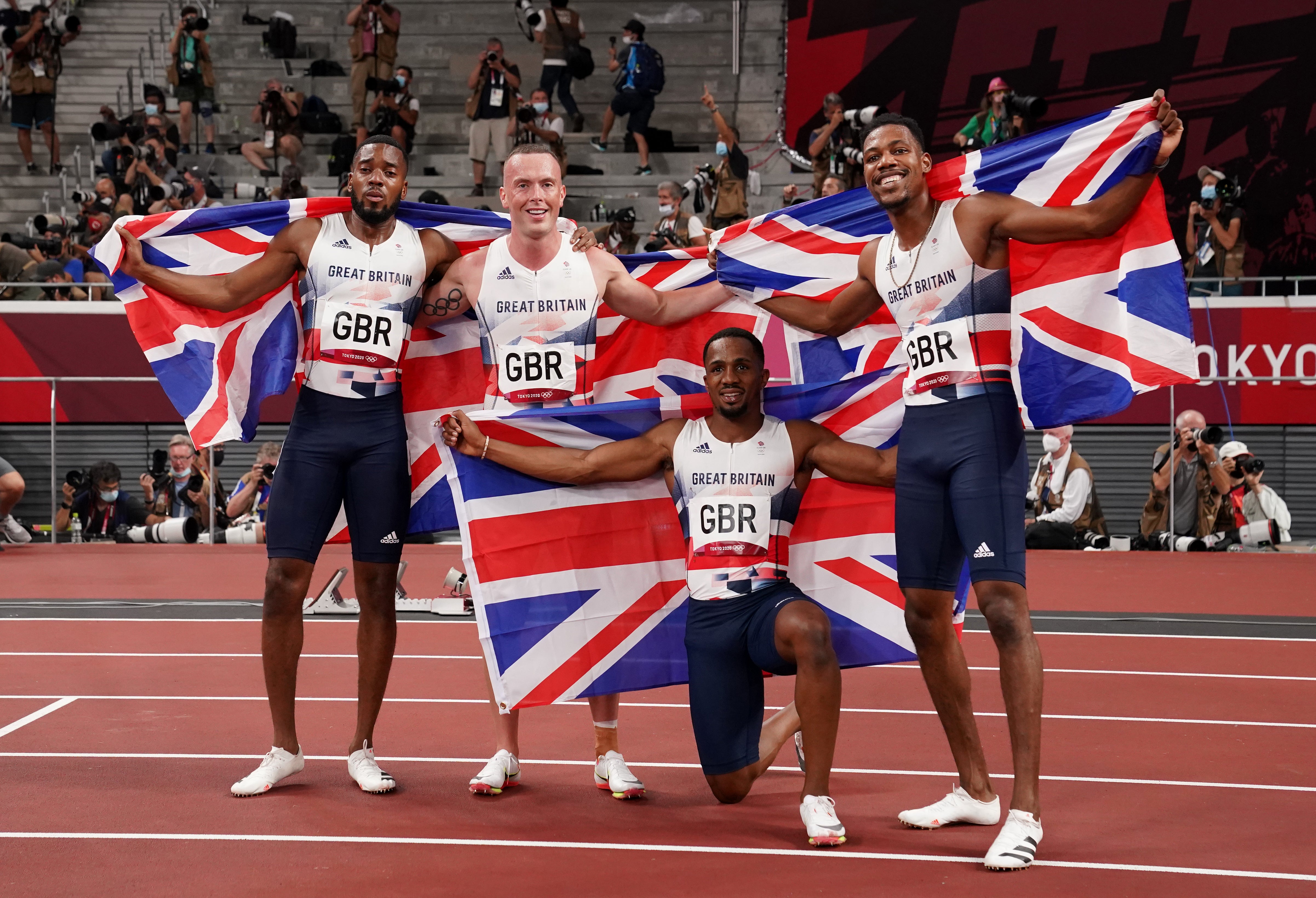 Nethaneel Mitchell-Blake, Richard Kilty, CJ Ujah and Zharnel Hughes were stripped of the silver medals they won at the Tokyo Olympics