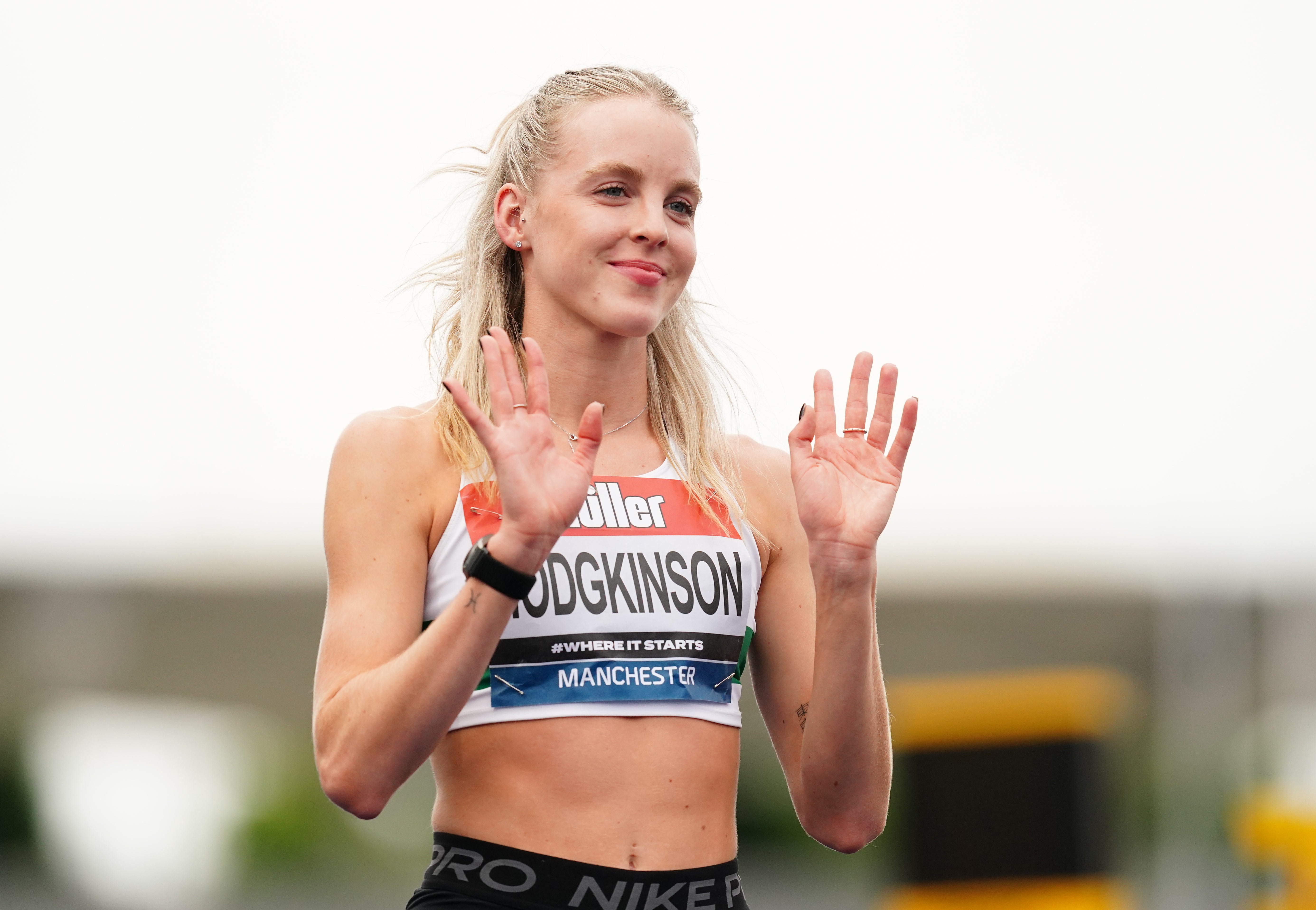 Keely Hodgkinson stepped down to the 400m in Manchester