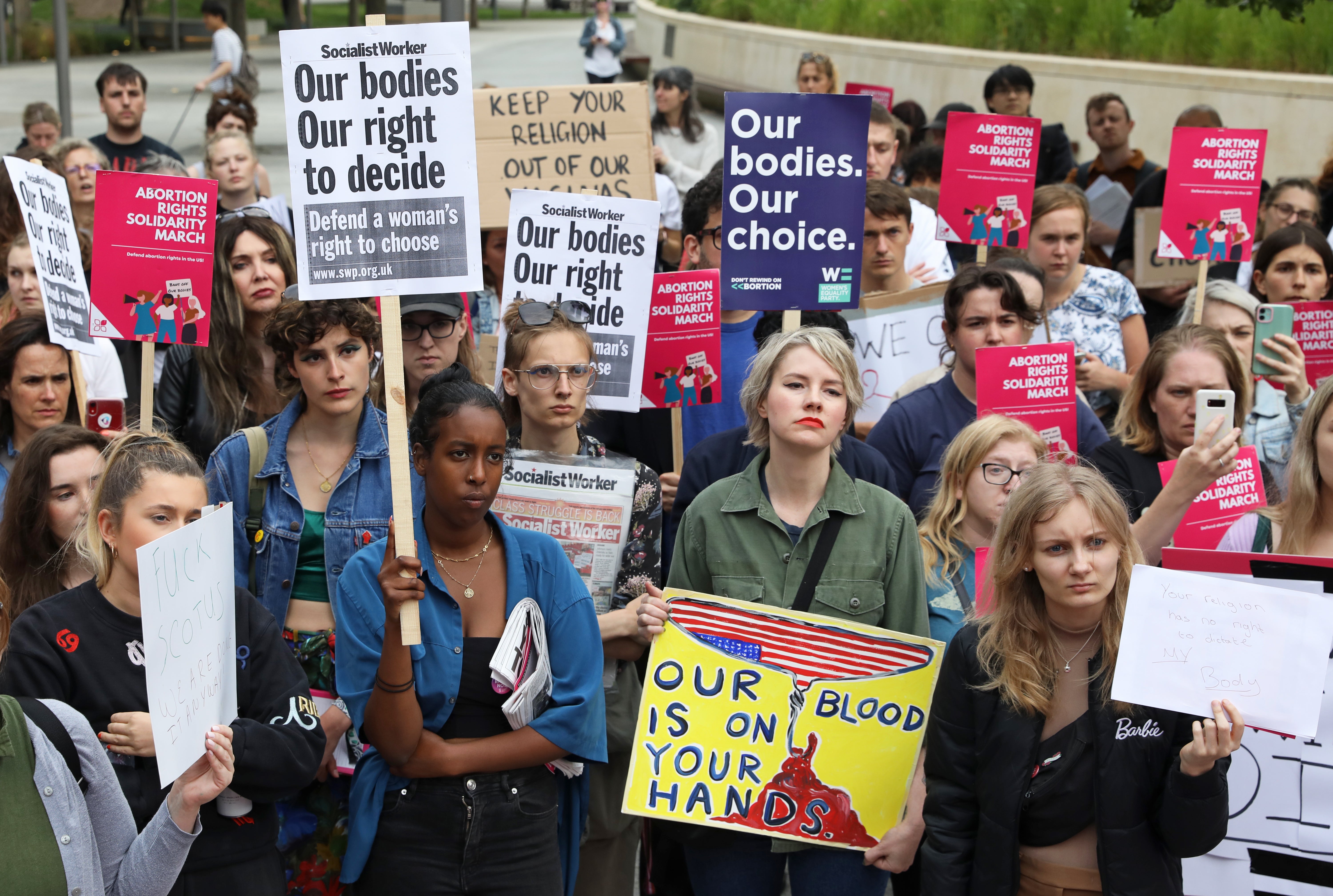 Protests took place across the UK (Ashlee Ruggels/PA)