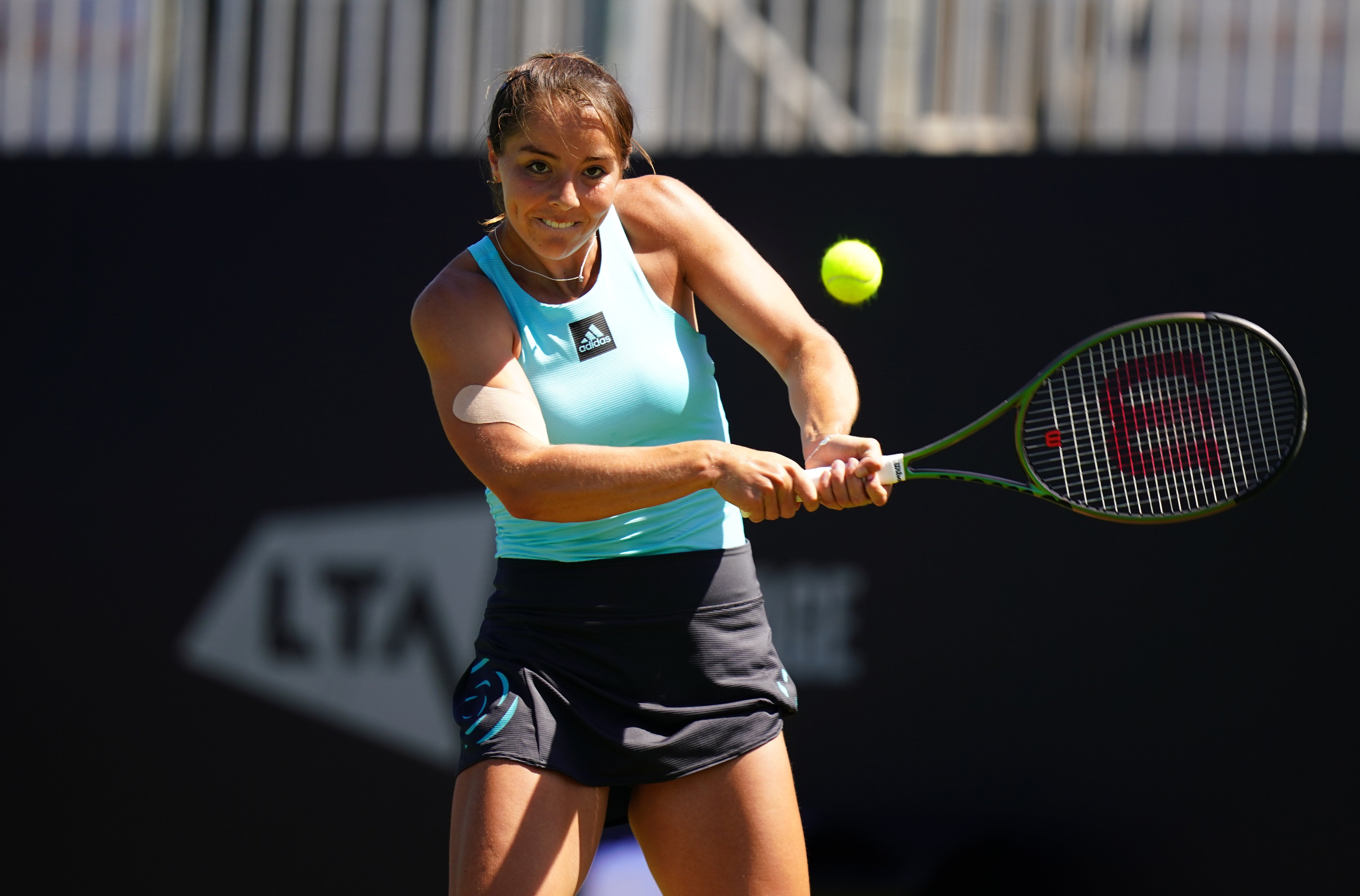 Jodie Burrage has played 14 matches on grass this summer (Adam Davy/PA)