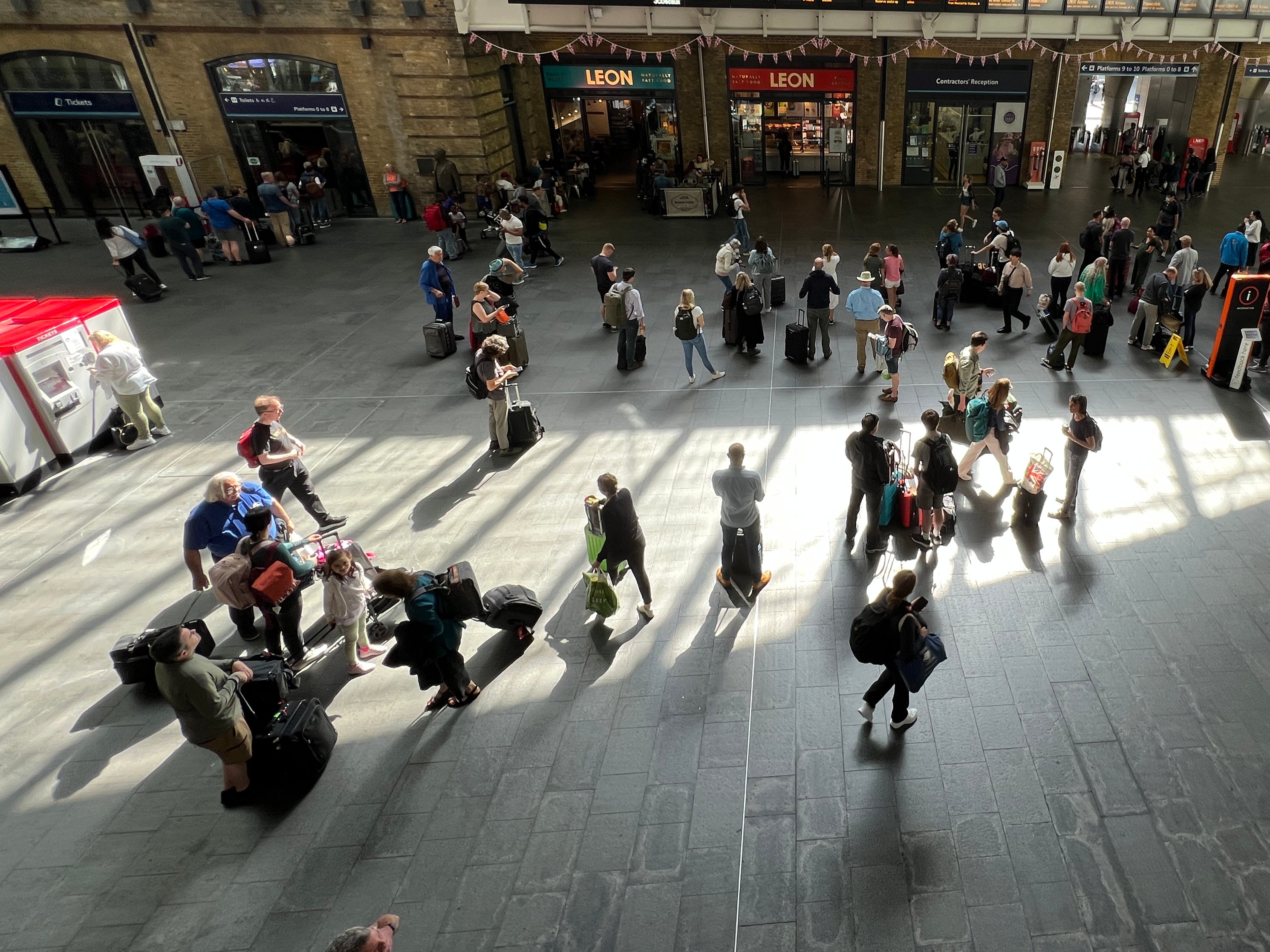 Light relief: London King’s Cross, hub for the East Coast Main Line, has been working well