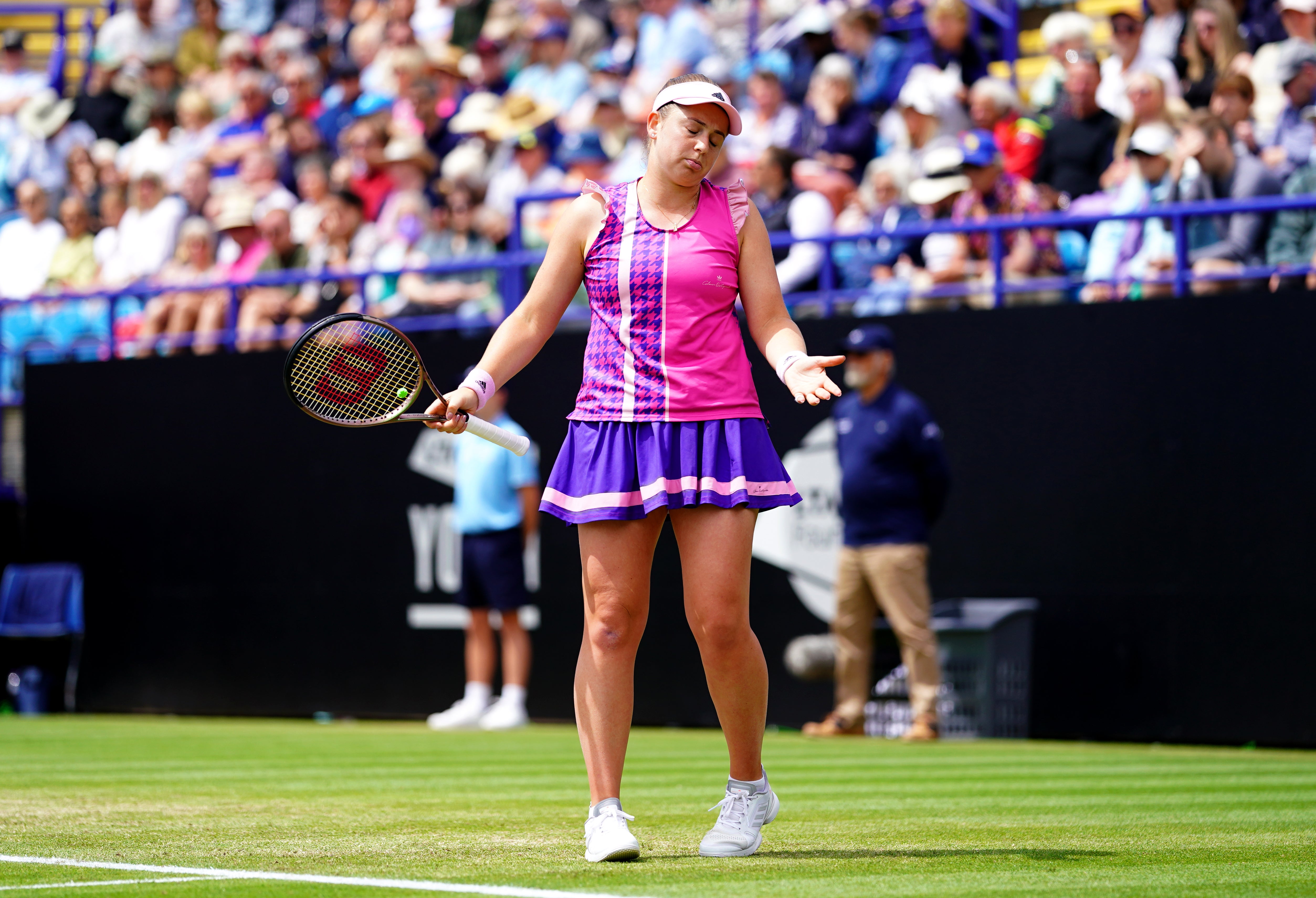 Jelena Ostapenko was not at her best in Saturday’s final (Adam Davy/PA)