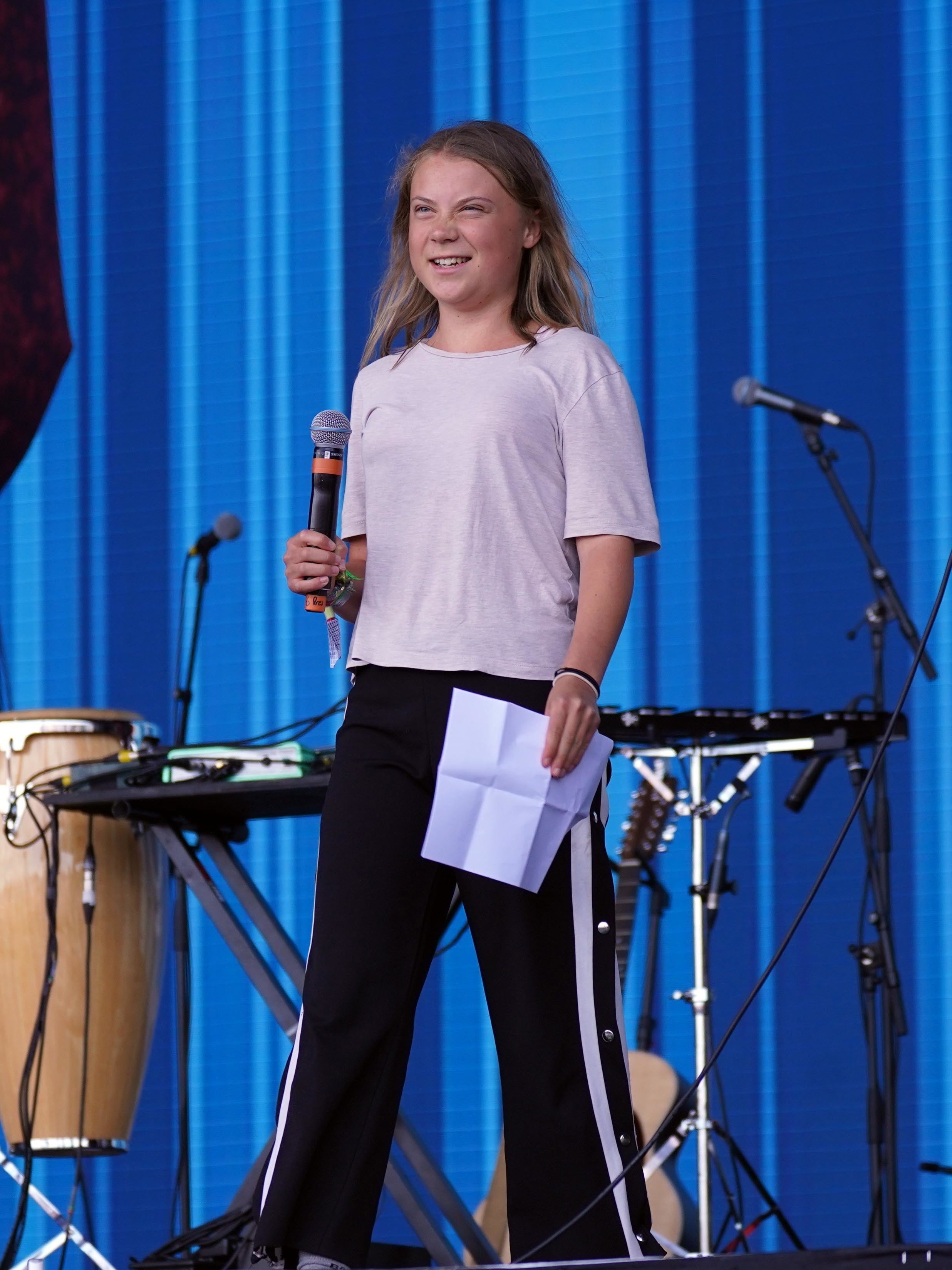 Greta Thunberg said people have been ‘left unaware’ of the scale of climate change