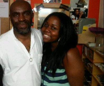 Late iconic British filmmaker Menelik Shabazz and Nadine in 2012