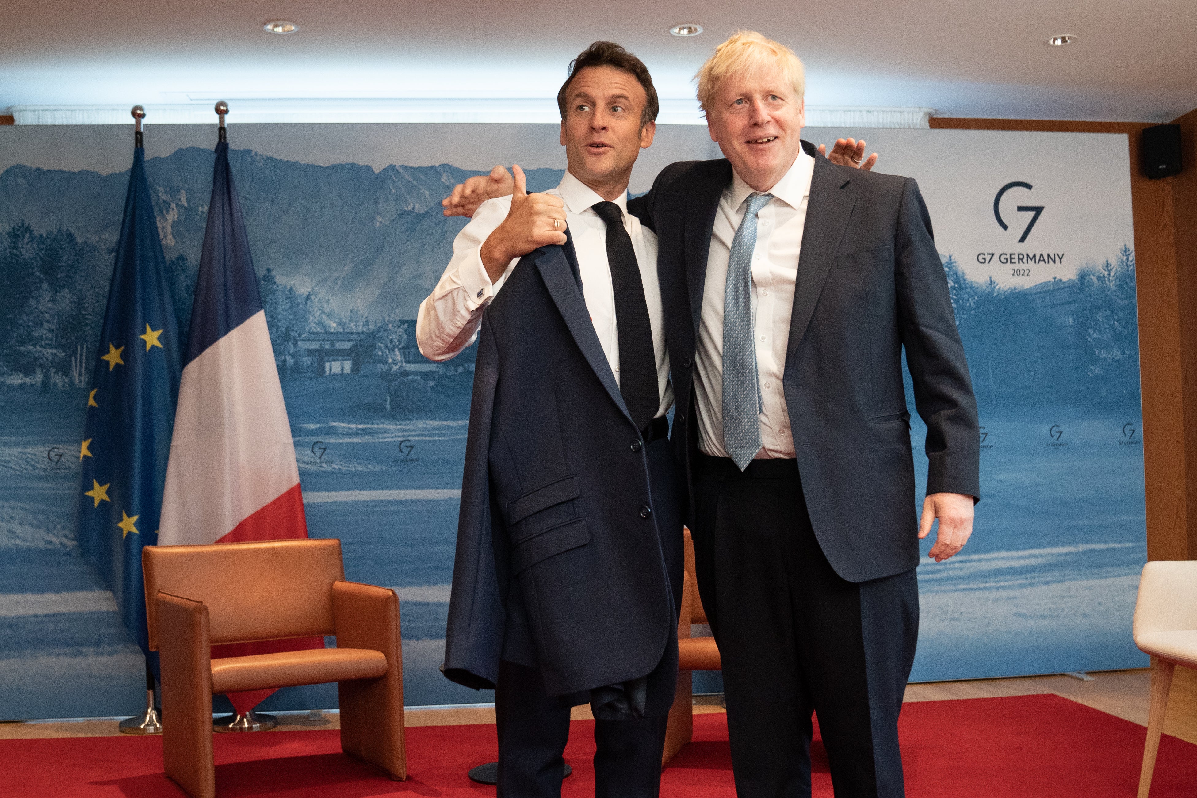 Prime Minister Boris Johnson holds a bilateral meeting with French President Emmanuel Macron (/PA)