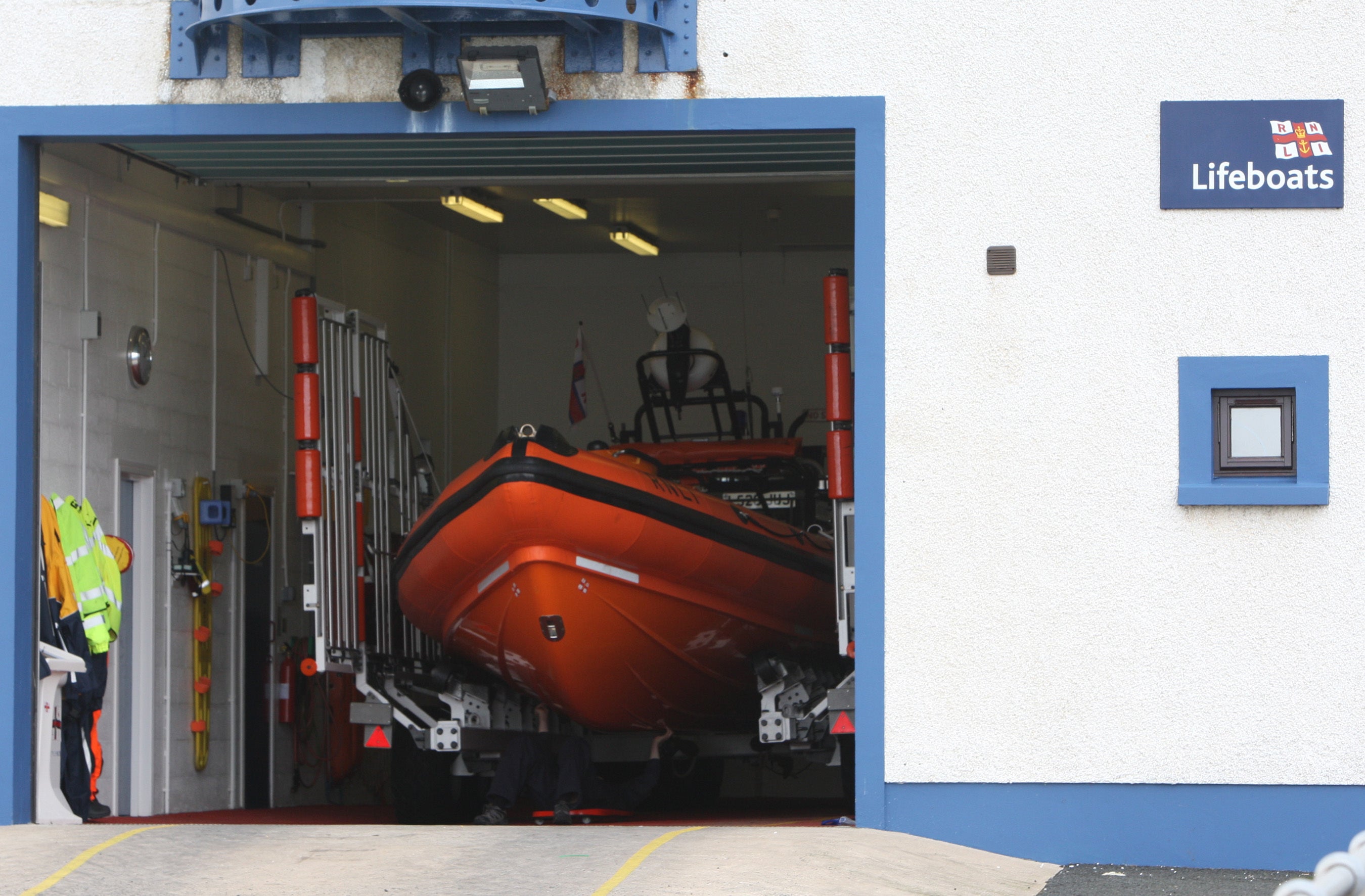 The RNLI helped to rescue the rowers (Paul Faith/PA)