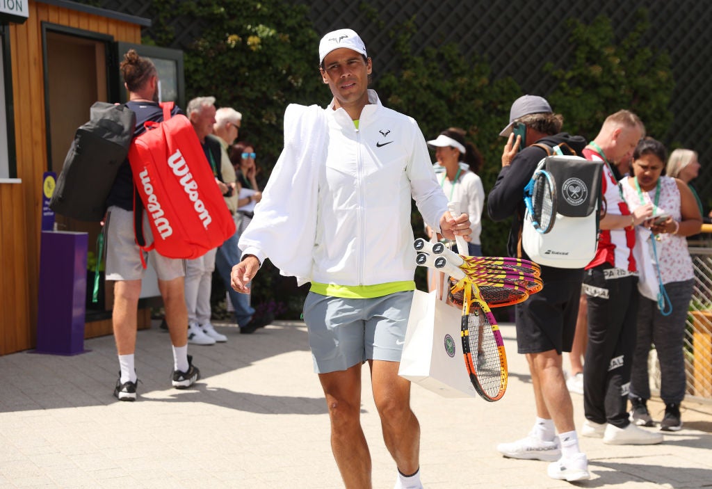 Nadal is back at Wimbledon for the first time since 2019