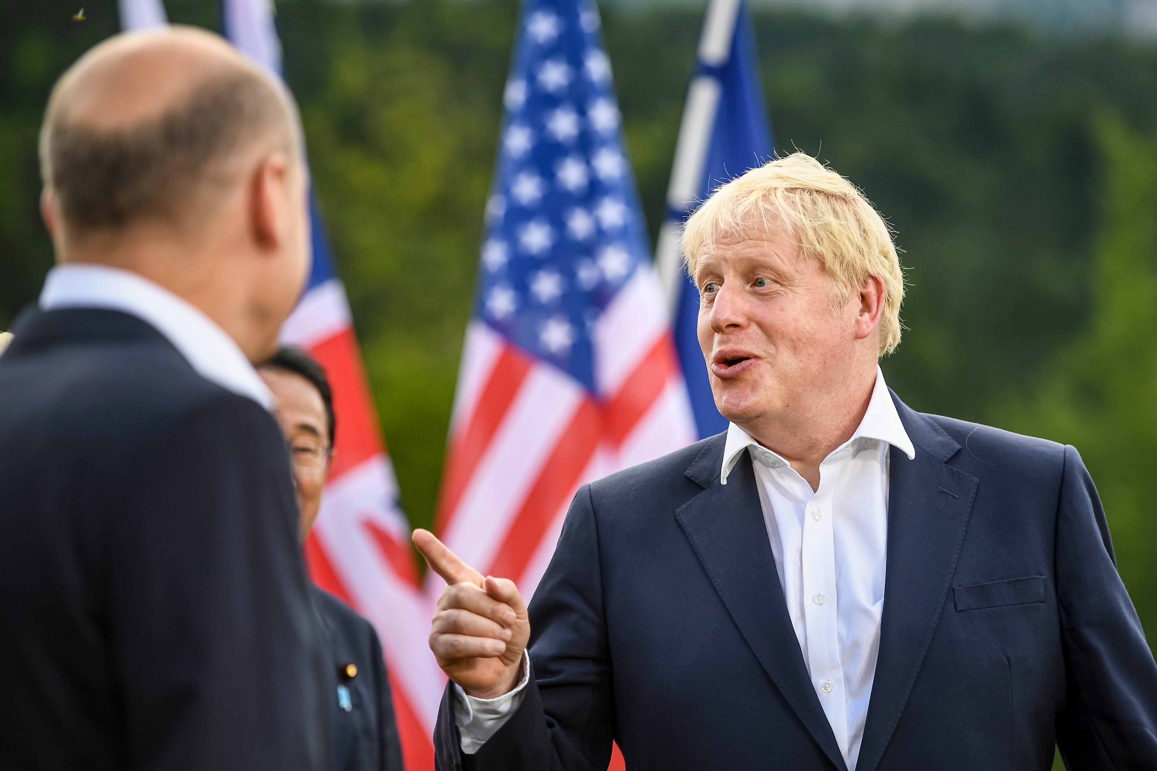 Boris Johnson was speaking at the start of the G7 Summit at Elmau Castle in Kruen, Germany