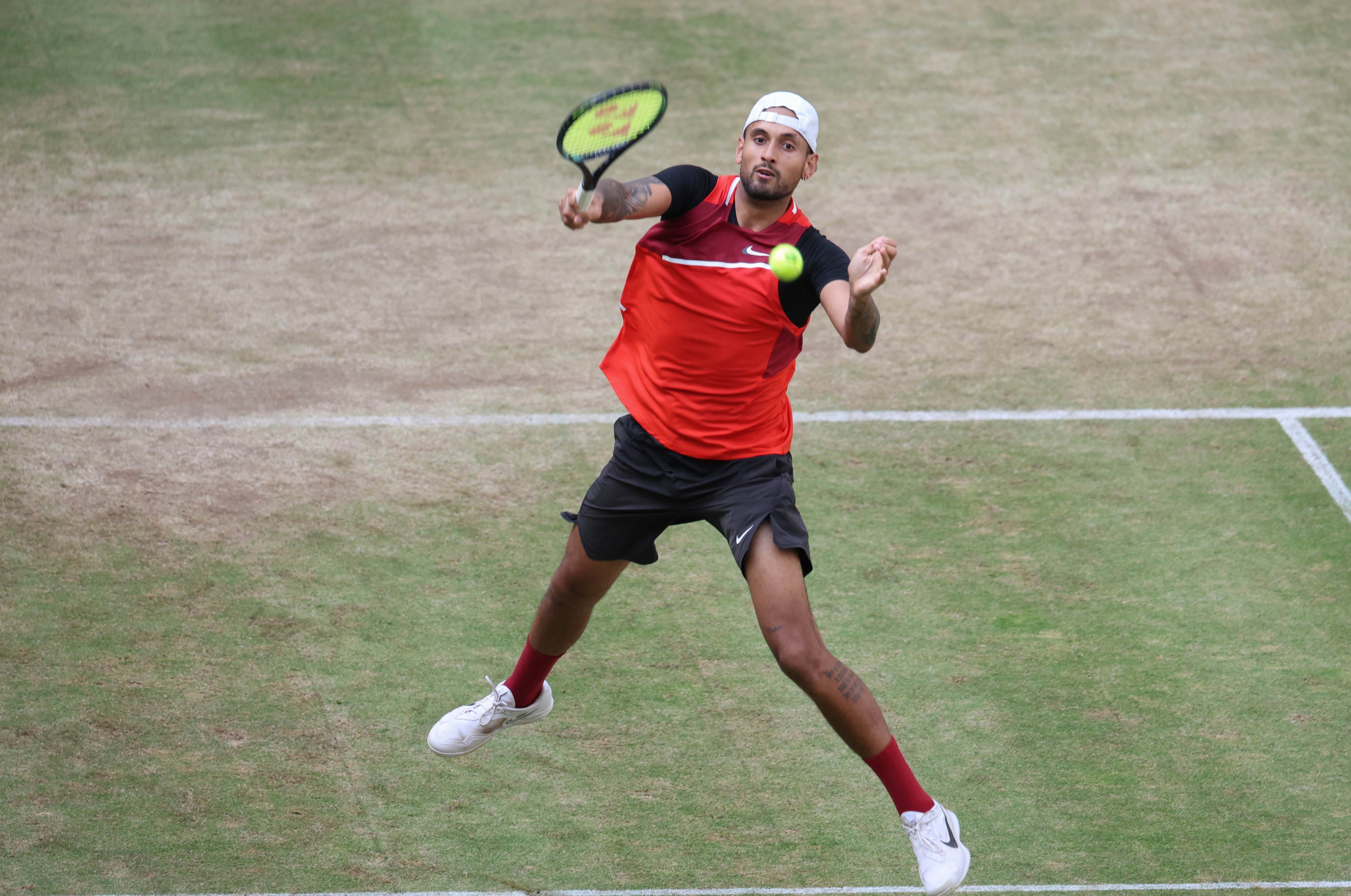 Nick Kyrgios has been in good form on grass (Friso Gentsch/dpa via AP)