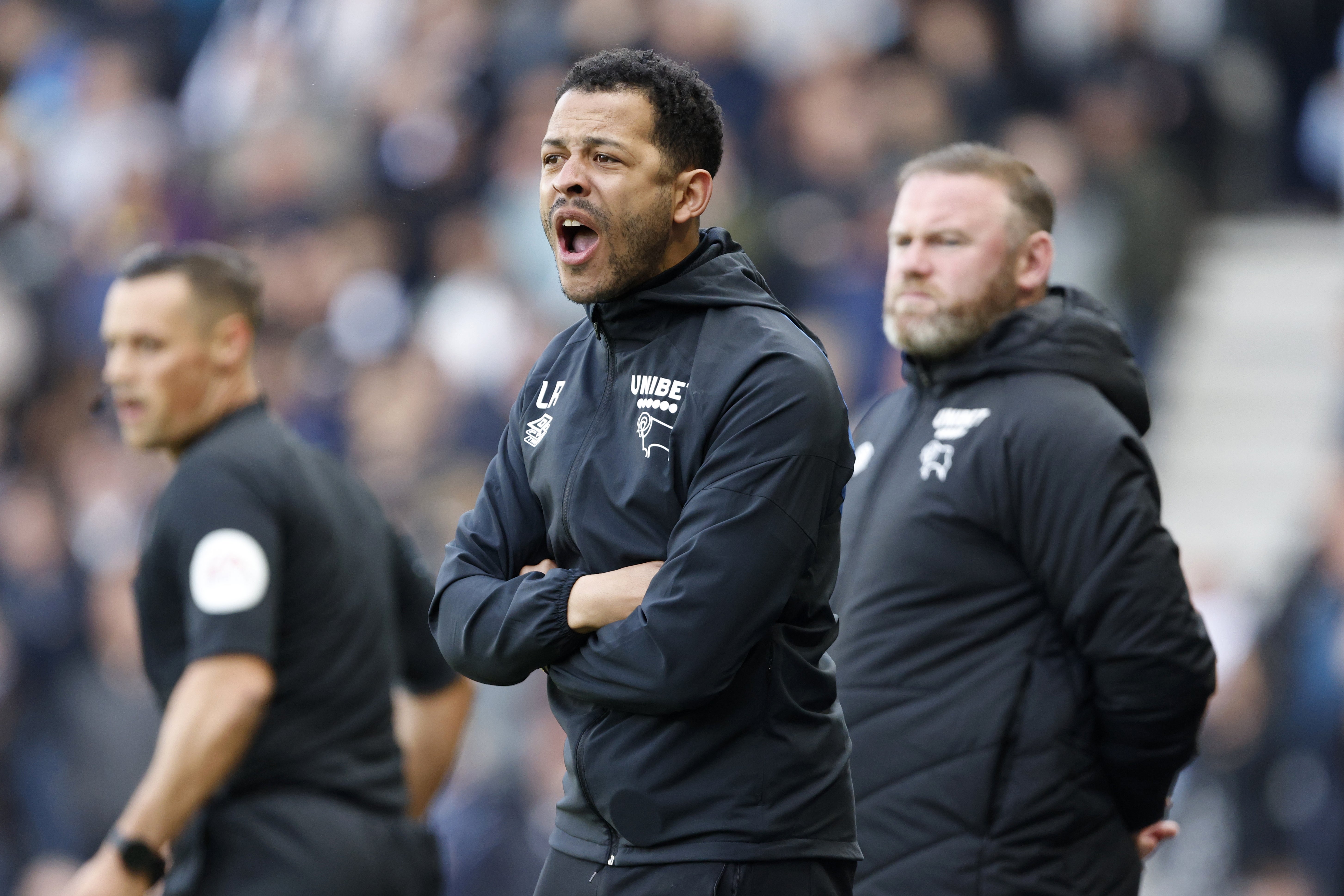 Liam Rosenior has taken the reins as Derby look set to be rescued next week (Richard Sellers/PA)