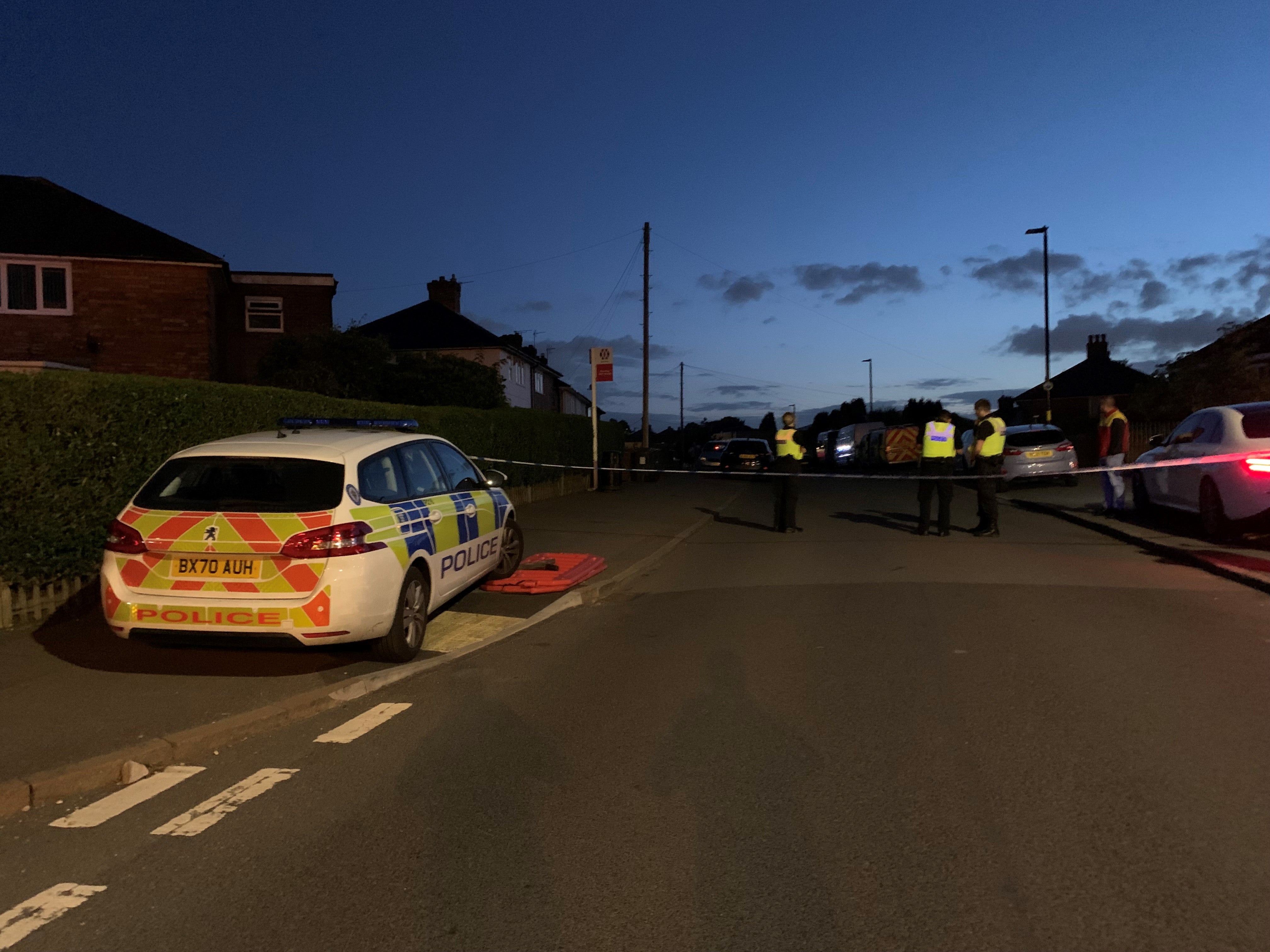 Emergency services at the scene in Dulwich Lane, Kingstanding (Richard Vernalls/PA)