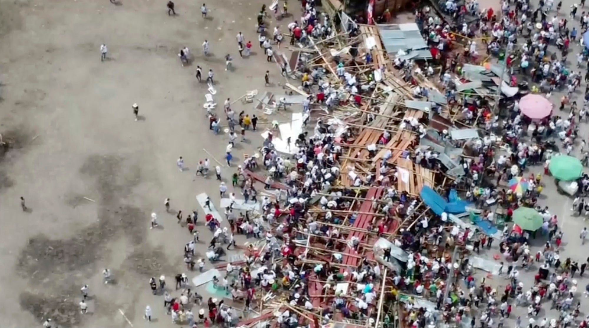 Colombia Bullfight Collapse