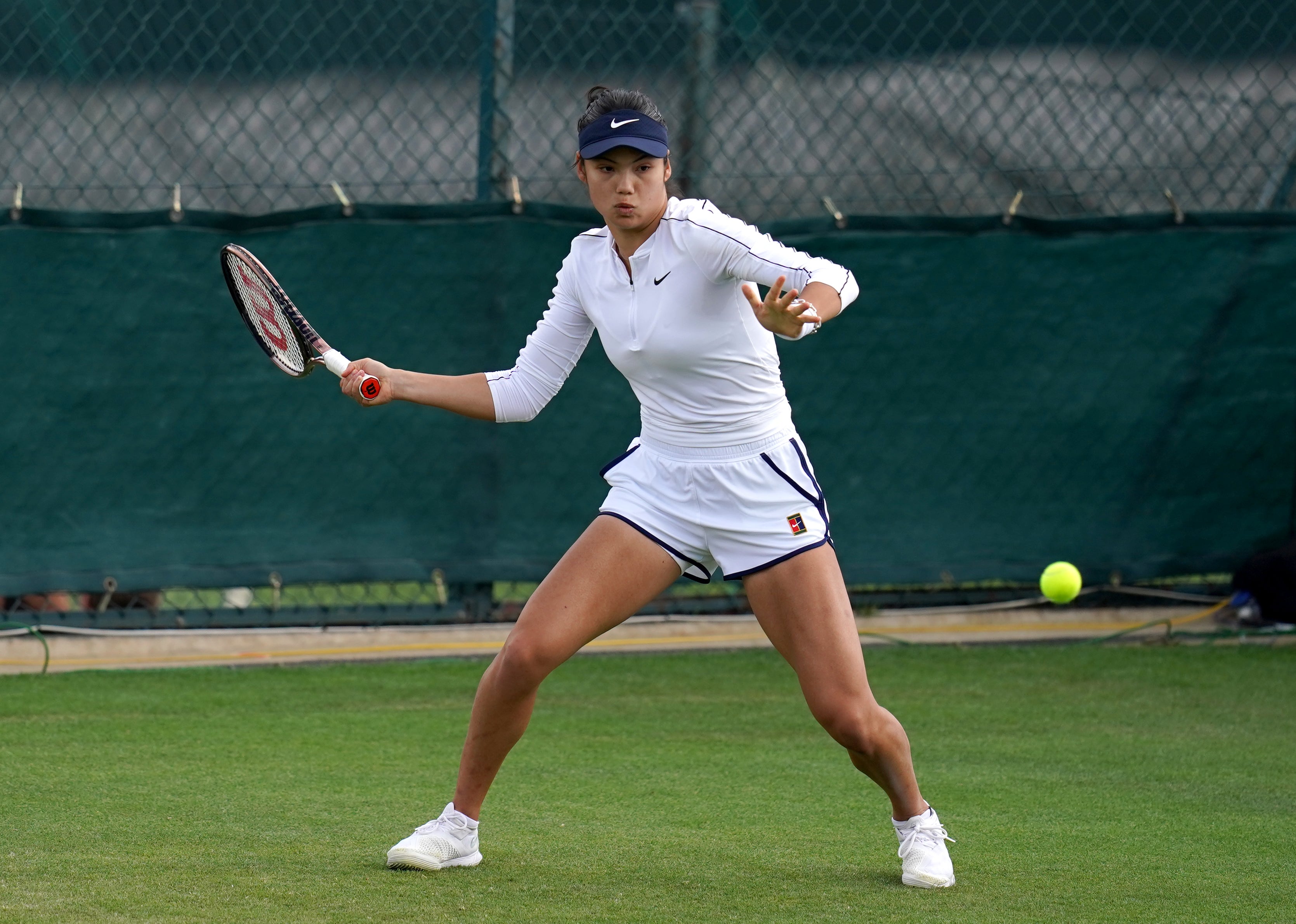 Emma Raducanu is back at SW19 (John Walton/PA)