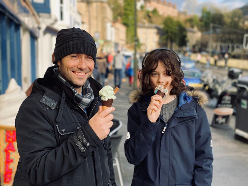 Aled and Dawn’s son Alex enjoying some time together (Collect/PA Real Life)