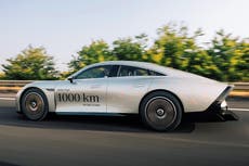 Electric Mercedes drives from Germany to UK on a single charge in record-breaking journey