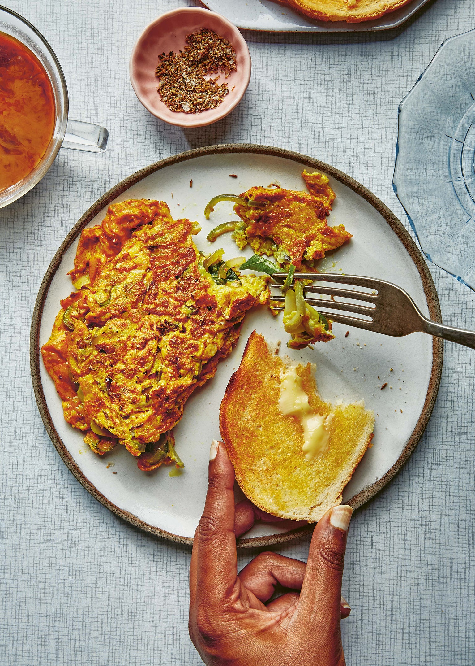 This omelette is a favourite breakfast dish in Sri Lanka and across the diaspora