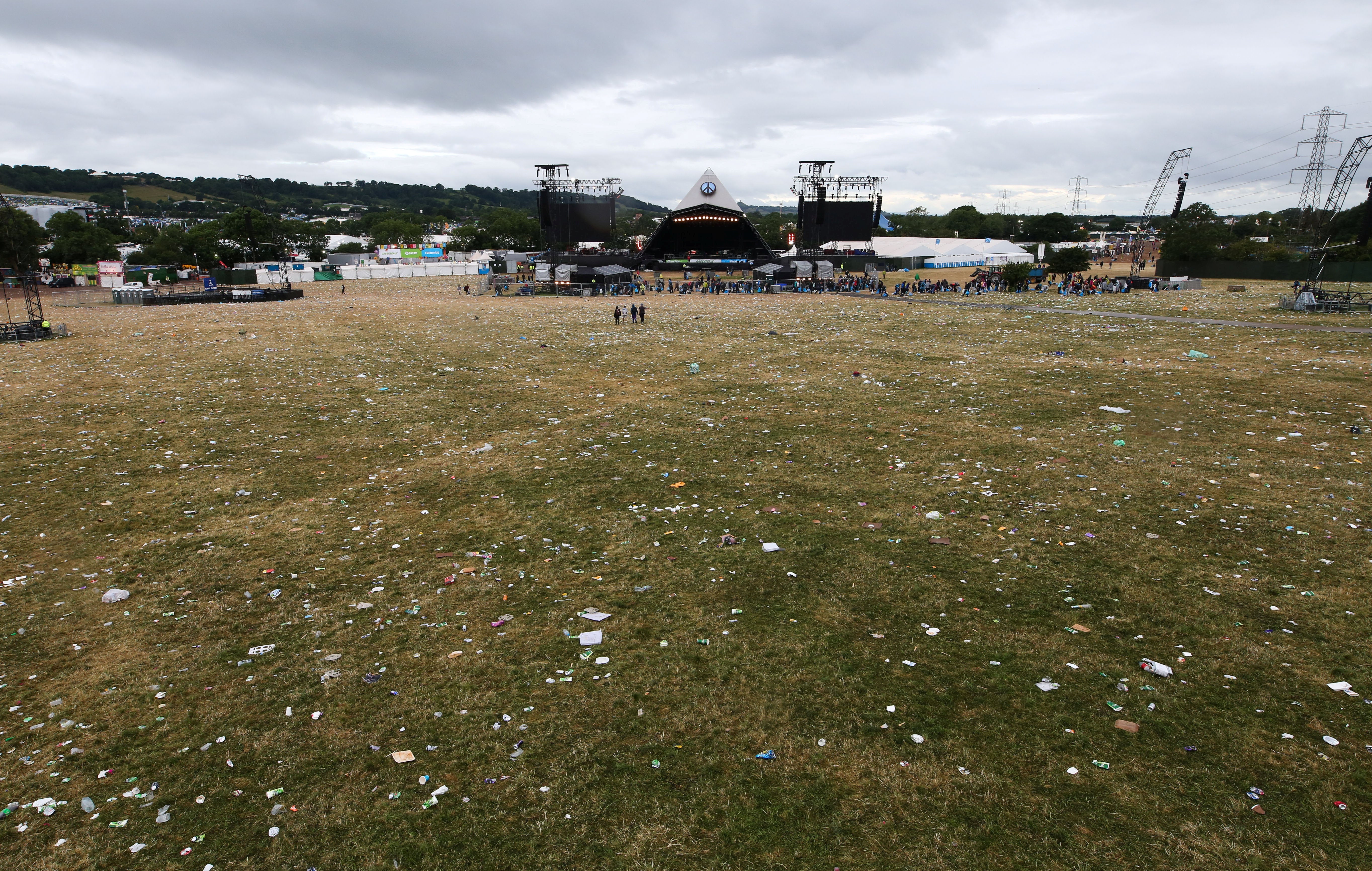 The cleanup after the 2022 festival