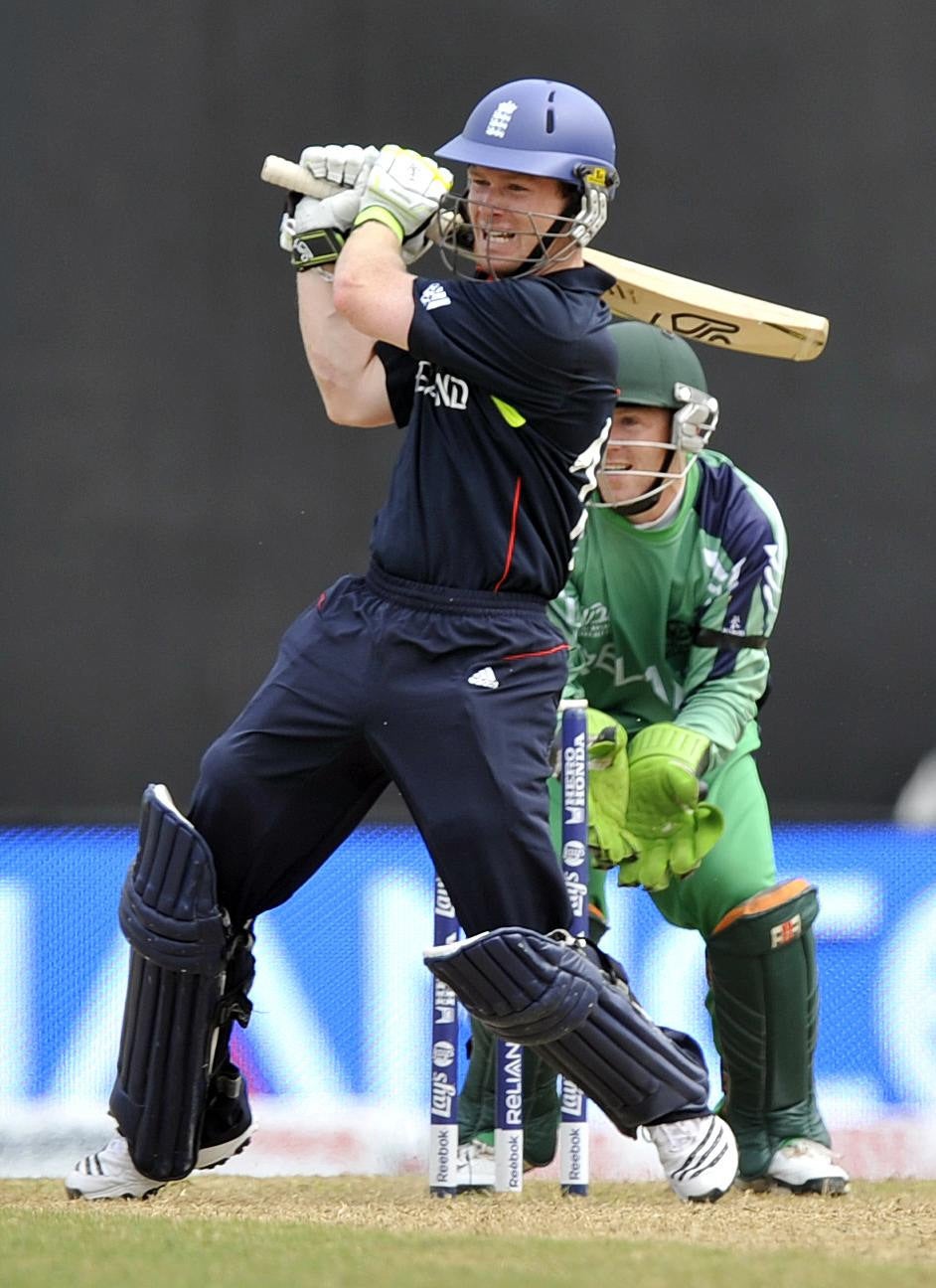 Morgan was also part of England’s T20 World Cup winning side in 2010 (Rebecca Naden/PA)