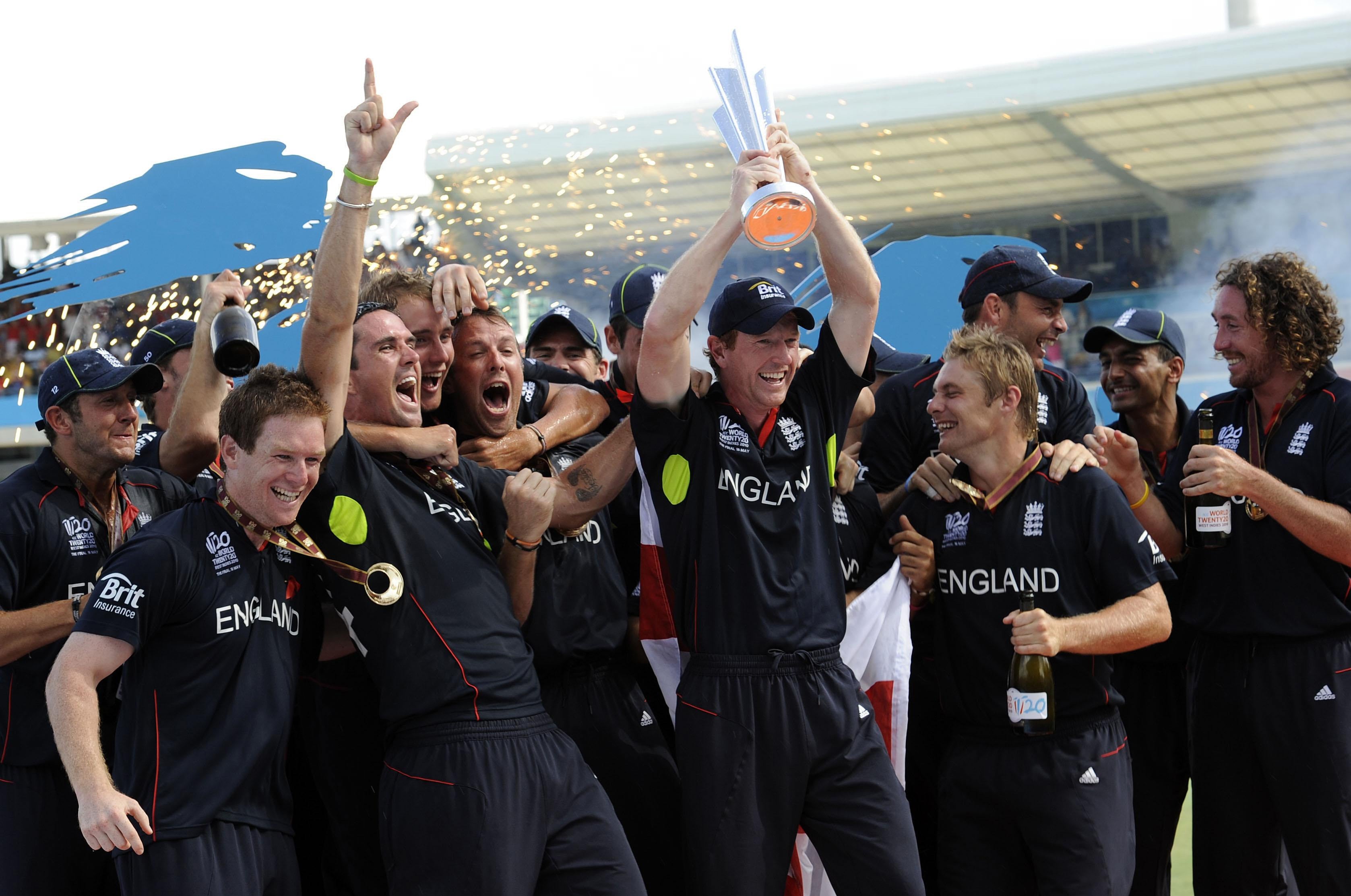 Celebrating winning the World Twenty20 with England (Rebecca Naden/PA)In 2011 he captained England for the first time in an ODI against former side Ireland, where he made 59 (Julien Behal/PA)