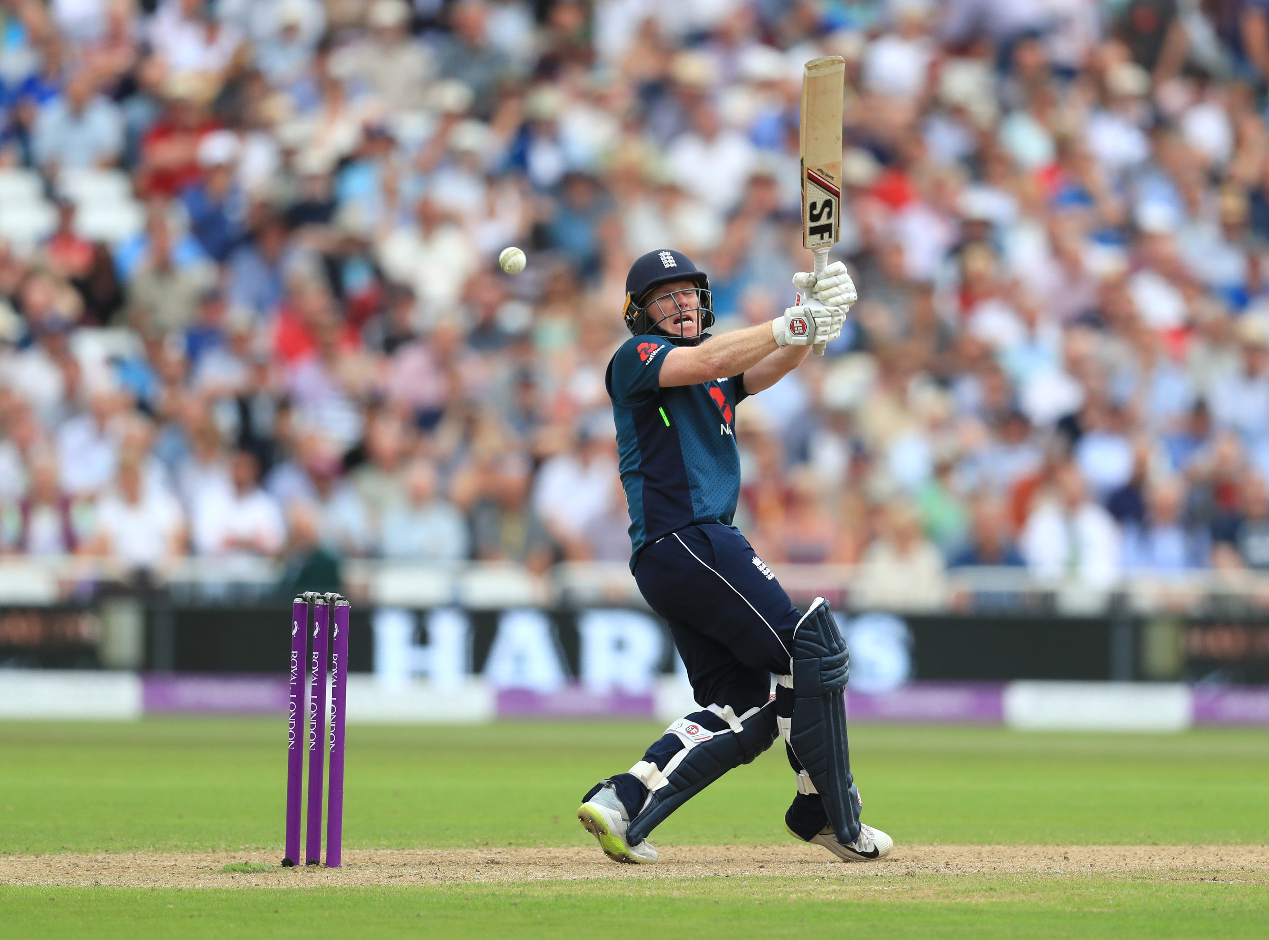 Morgan surpassed Ian Bell to become to become England’s highest ODI run-scorer against Australia in 2018 (Mike Egerton/PA)