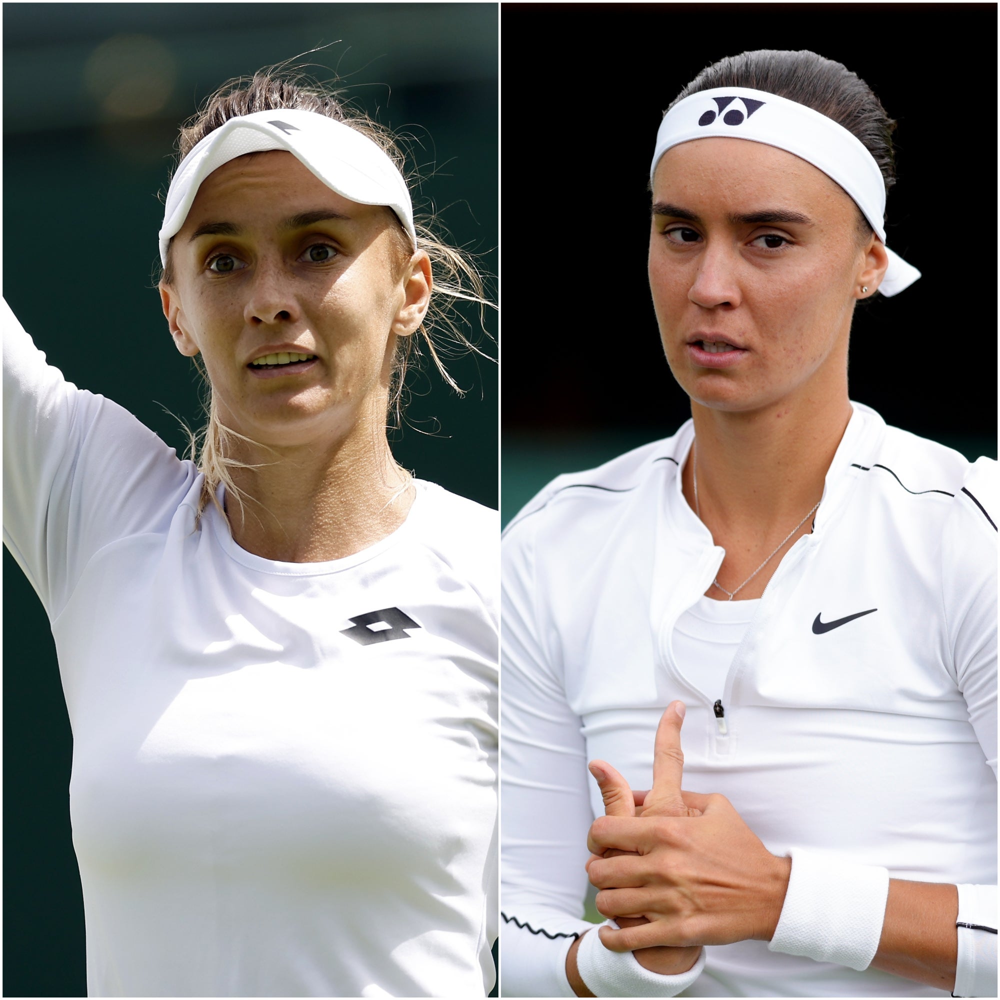 Lesia Tsurenko and Anhelina Kalinina will play each other in the second round at Wimbledon (PA Images/PA)