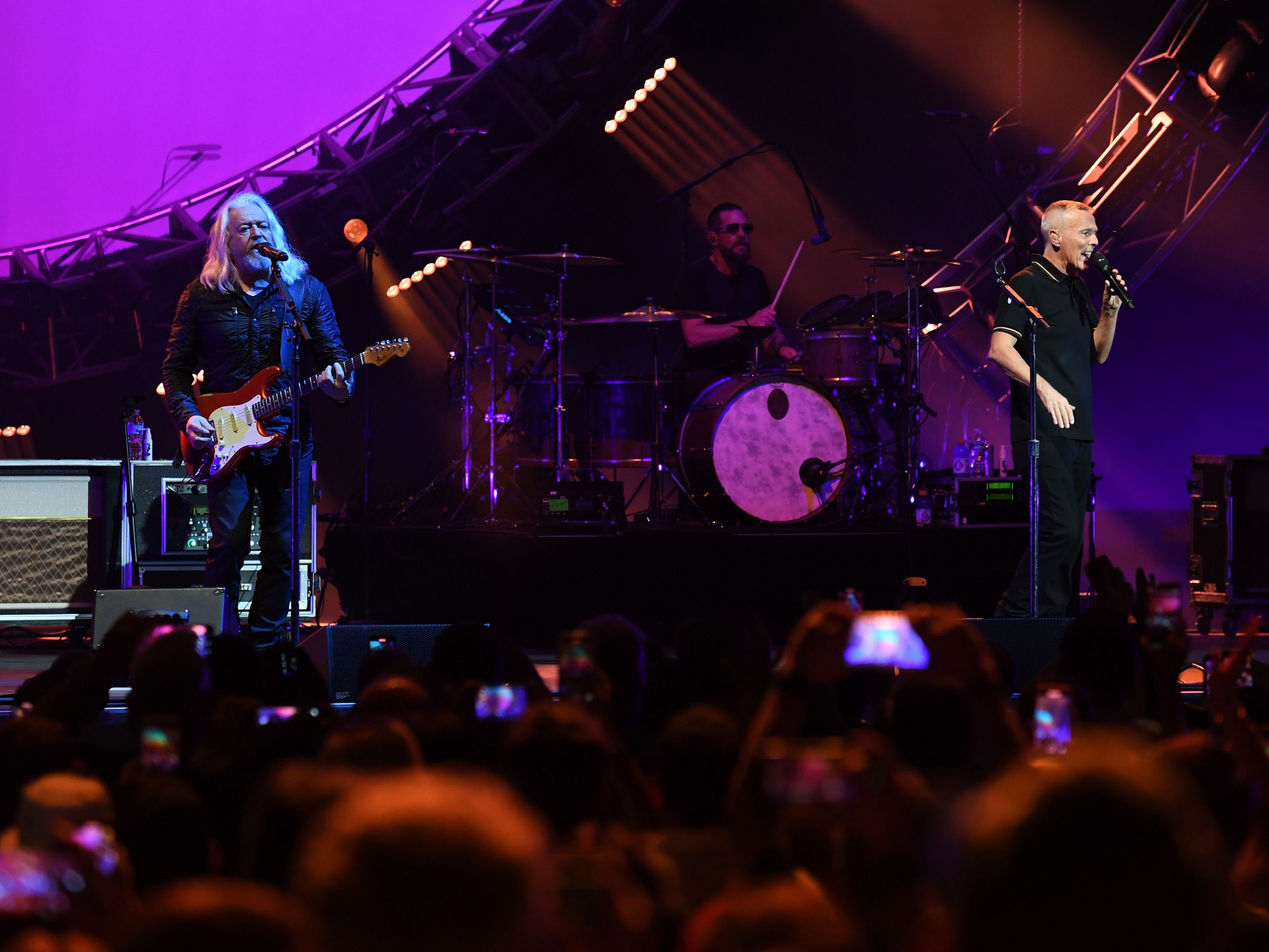 Orzabal and Smith onstage during ‘The Tipping Point’ tour in West Palm Beach, Florida, on 9 June 2022