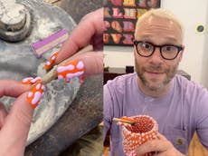 Seth Rogen praised for wearing acrylic nails and platinum hair look: ‘The man of my dreams’