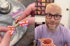 Seth Rogen praised for wearing acrylic nails and platinum hair look: ‘The man of my dreams’