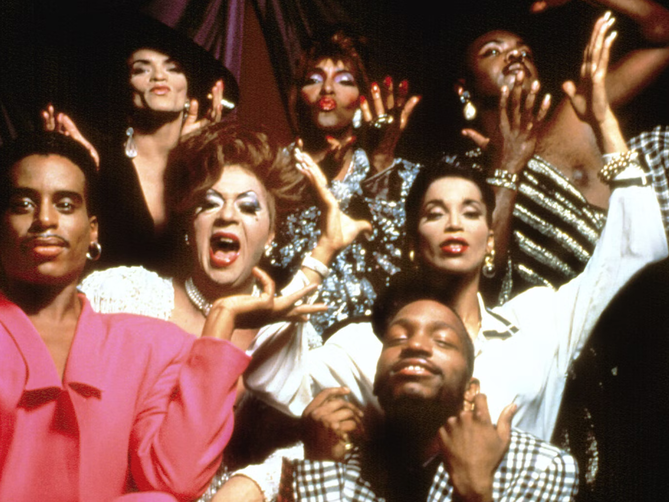 An image from Jennie Livingston’s 1990 documentary Paris Is Burning, which chronicles the gay ballroom culture where many trans women of colour found safety and community