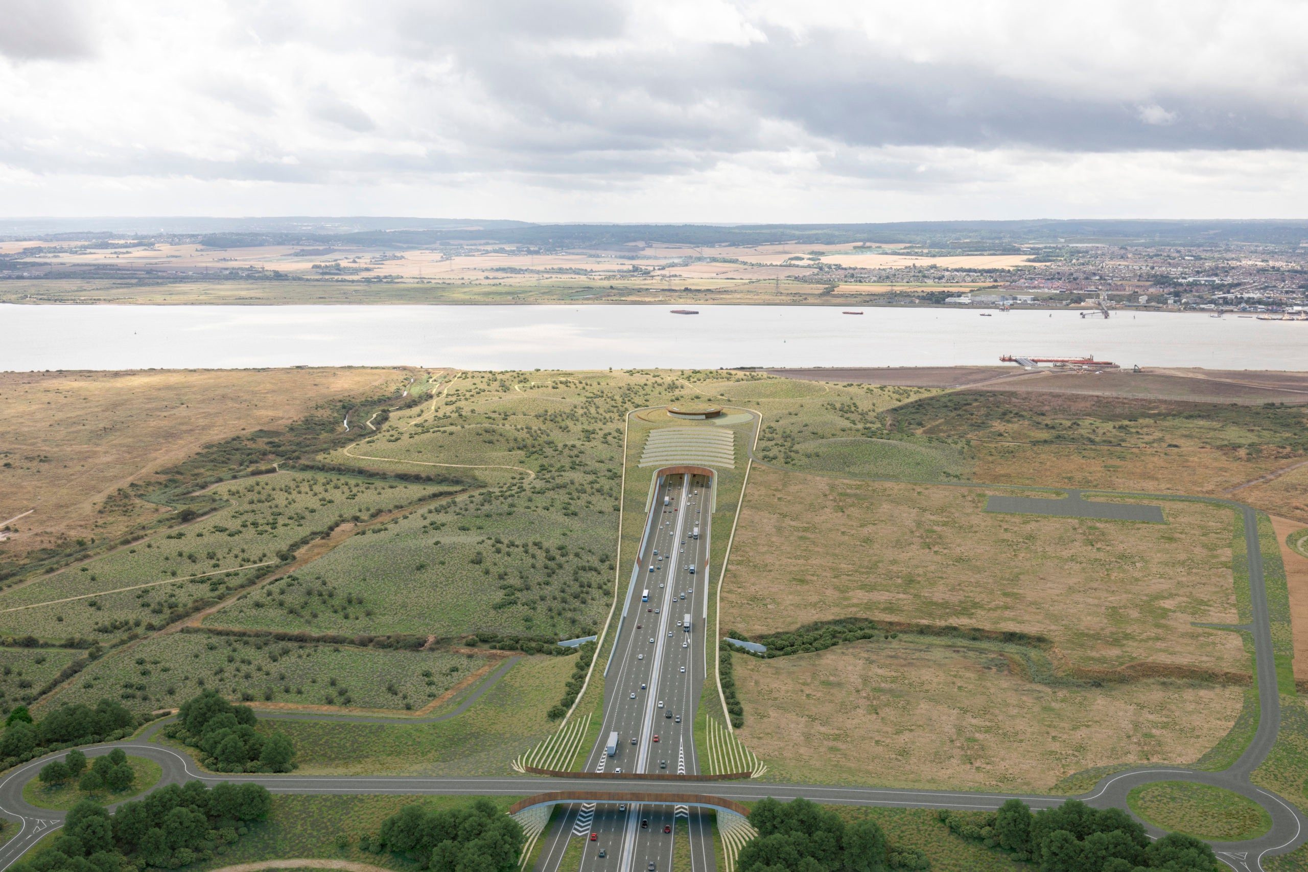 National Highways has said more than a million trees will be planted as part of the planned Lower Thames Crossing (National Highways/PA)