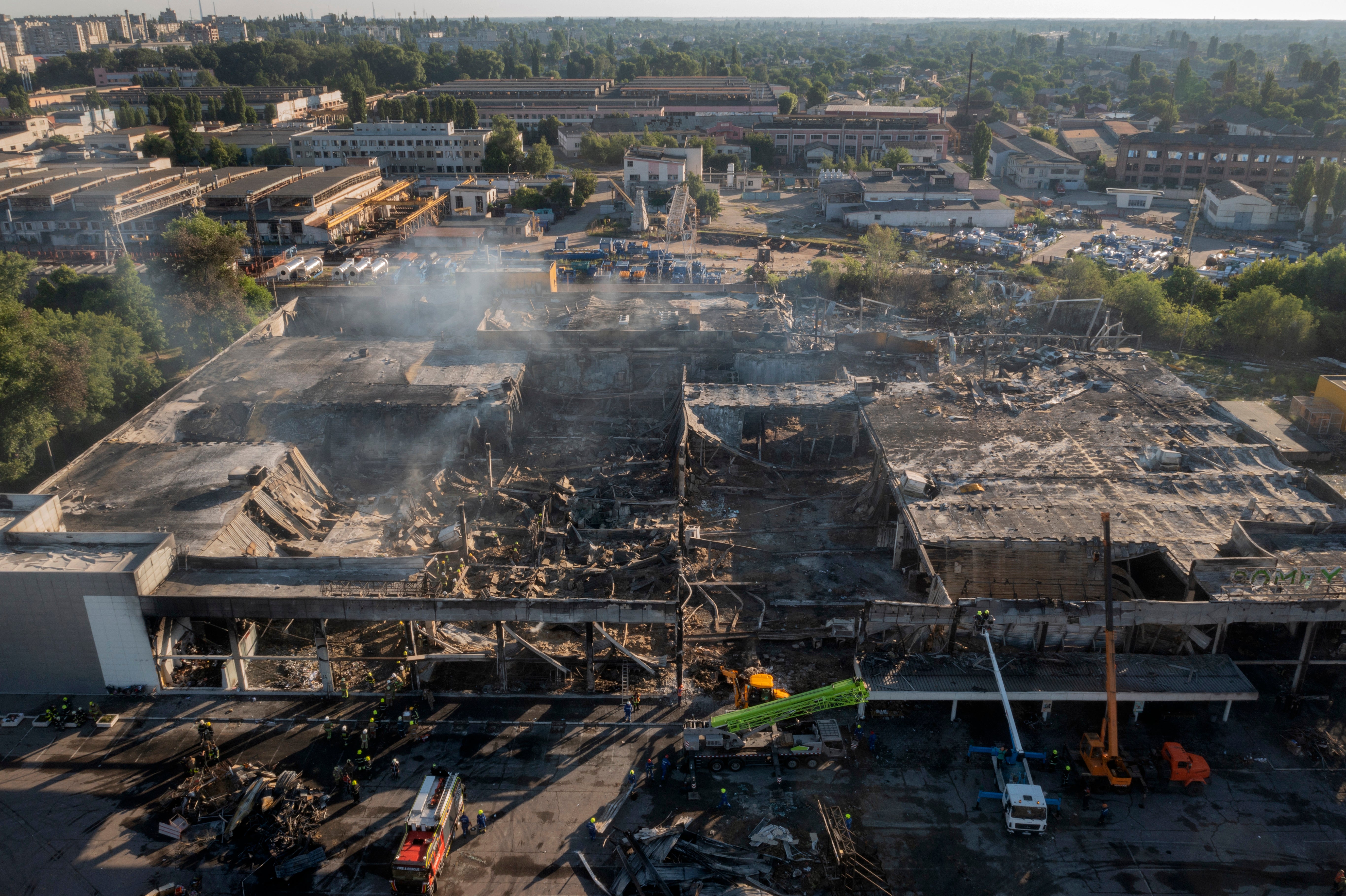 The shopping centre is a shell of itself today