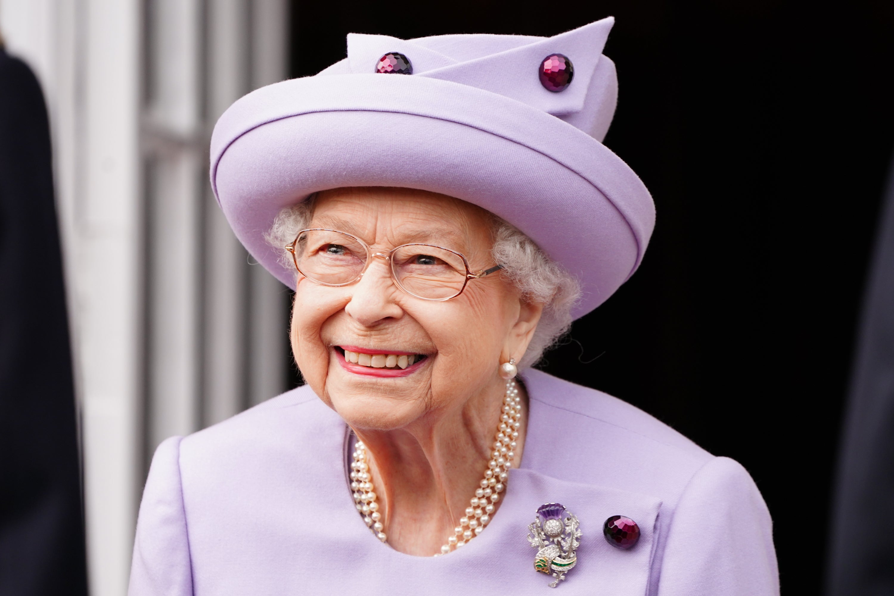 The Queen attends an armed forces act of loyalty parade in the gardens of the Palace of Holyroodhouse (Jane Barlow/PA)