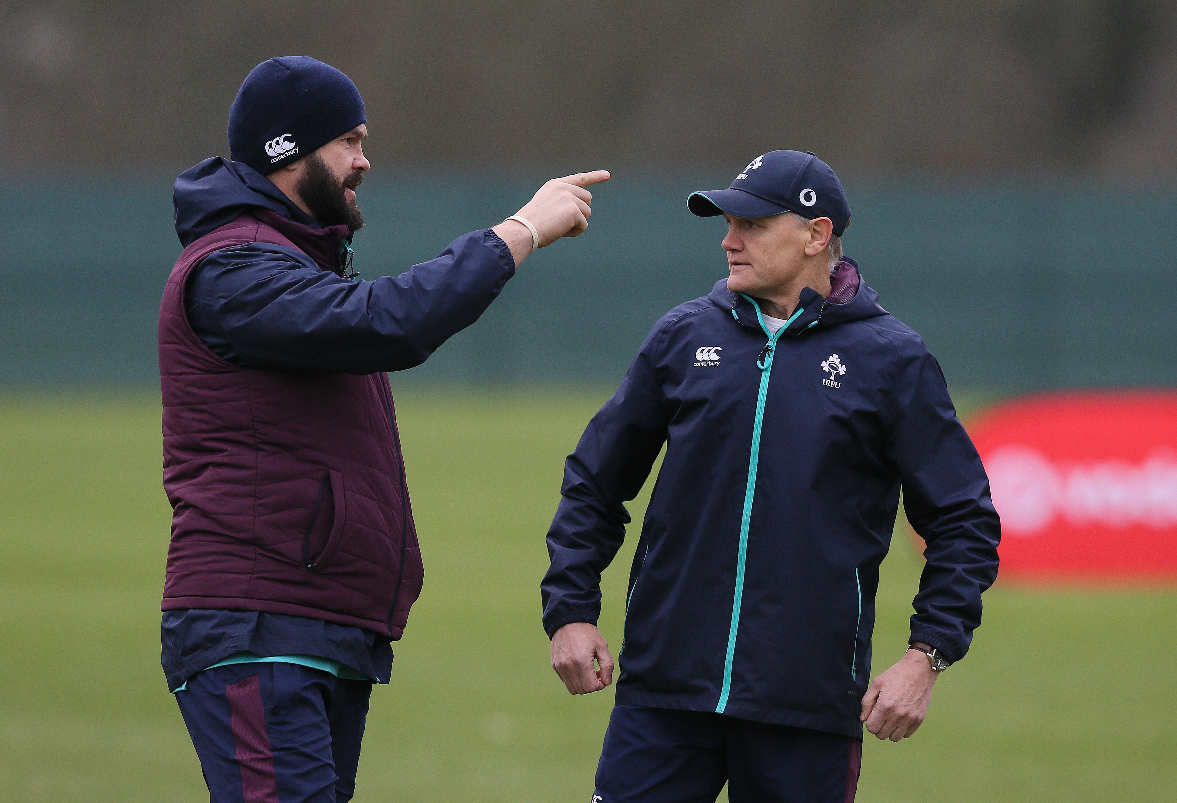 Andy Farrell, left, previously worked under former Ireland head coach Joe Schmidt (Brian Lawless/PA)