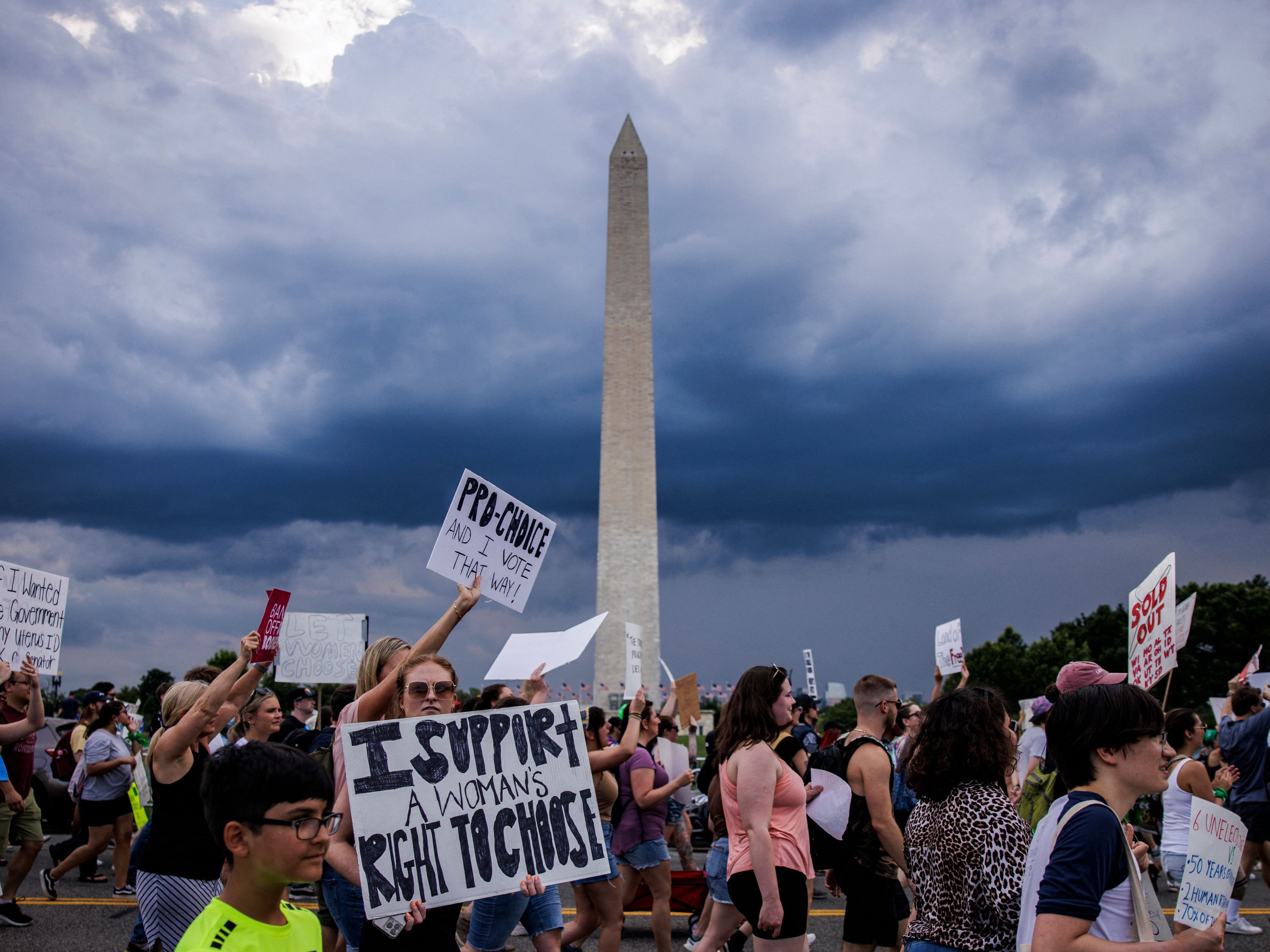 Americans have erupted in protest at the Supreme Court’s overturning of Roe v Wade