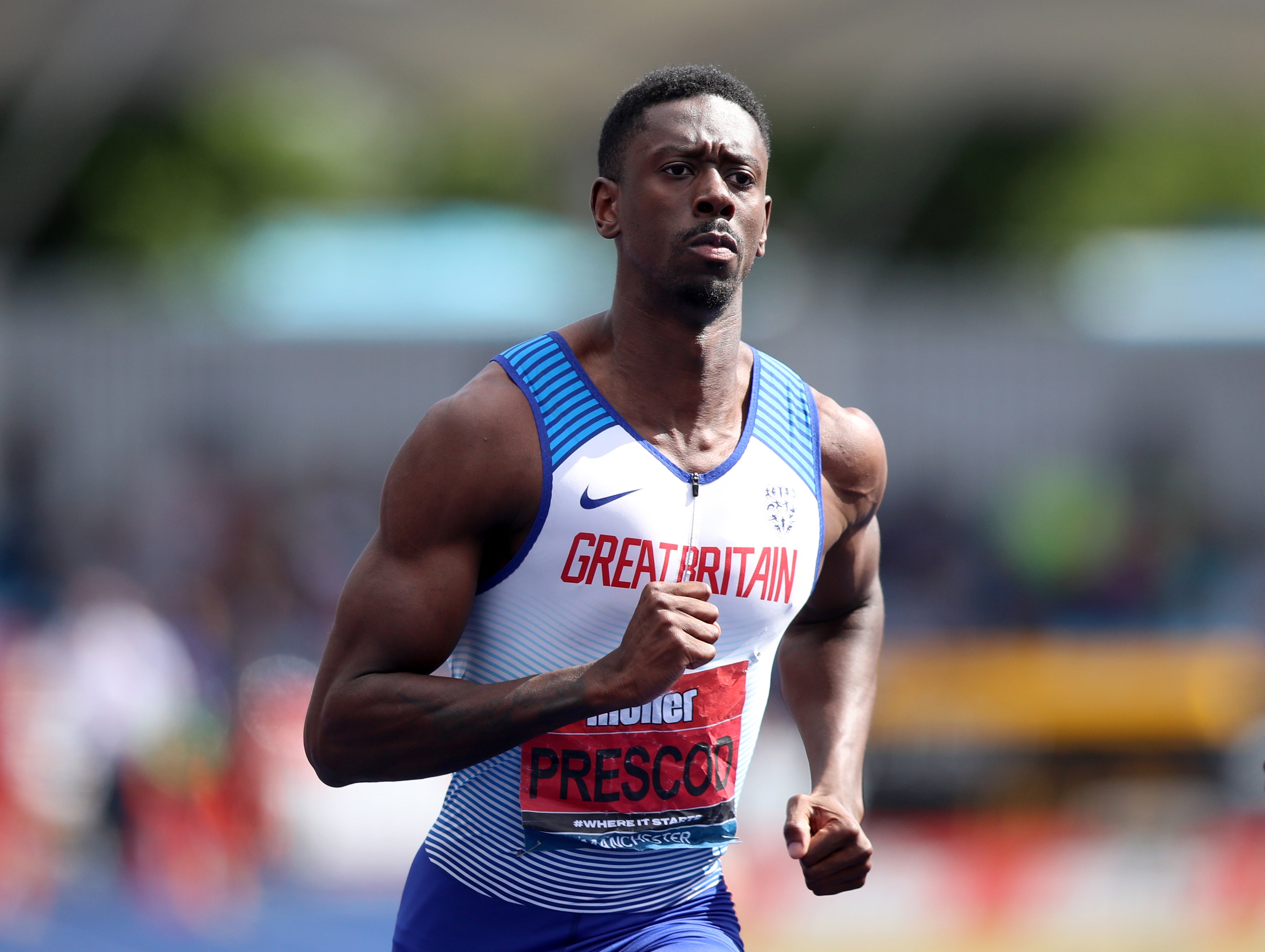 Reece Prescod ran 9.93 seconds in Ostrava last month (Isaac Parkin/PA)