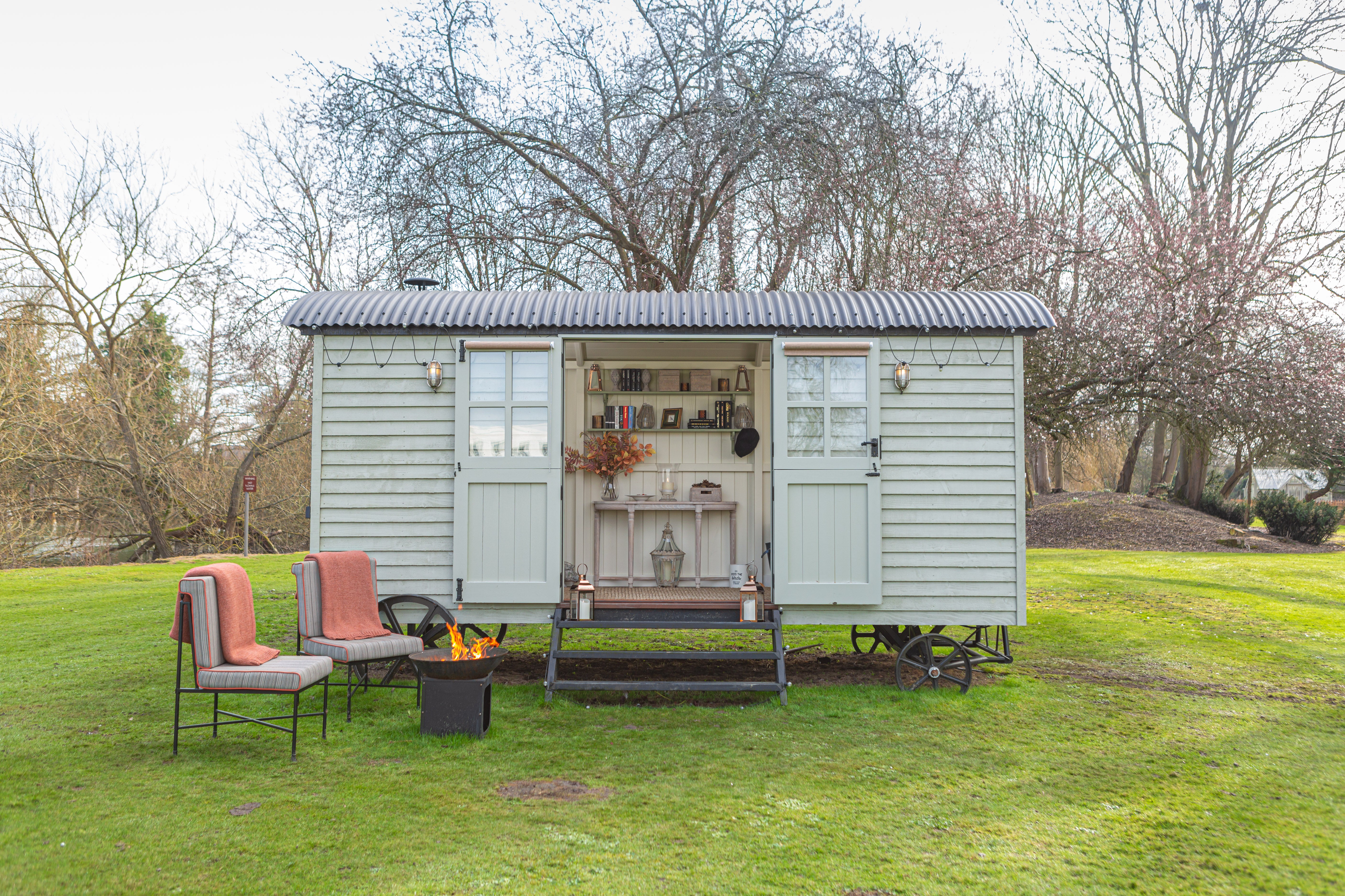 Shack up in this 40-room hotel for the full experience