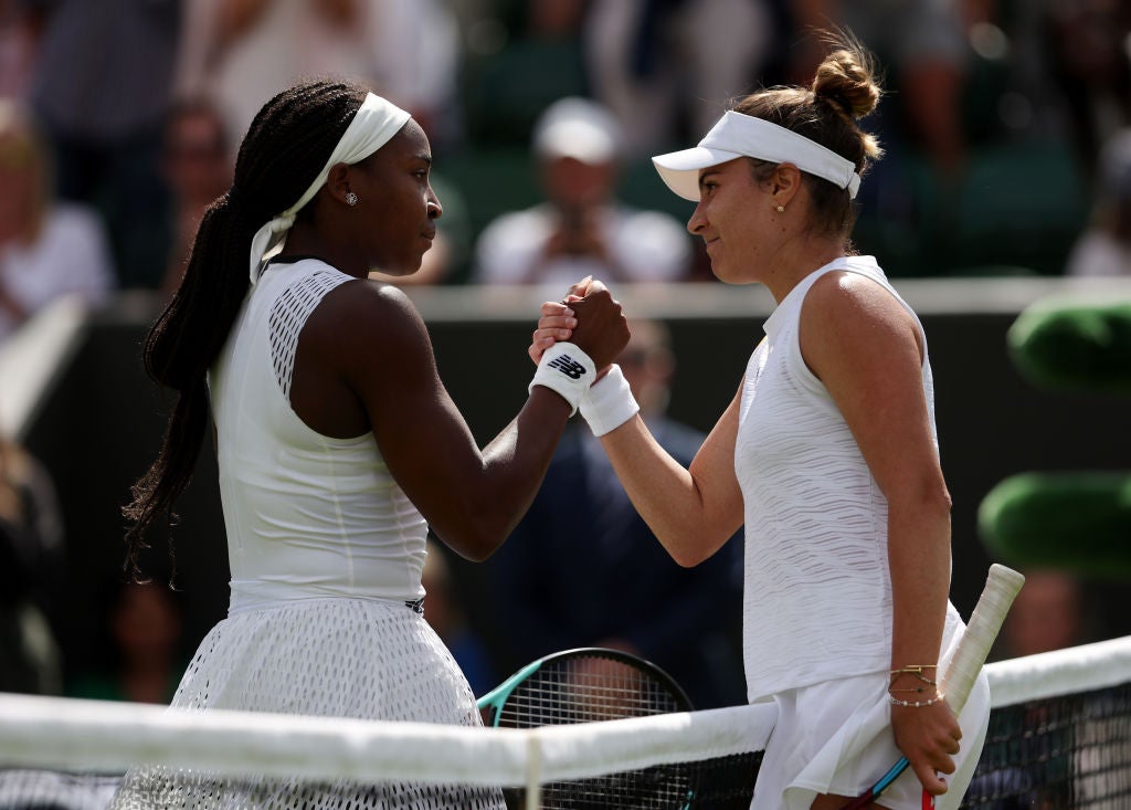 Gauff and Ruse produced an entertaining battle on Court No 2