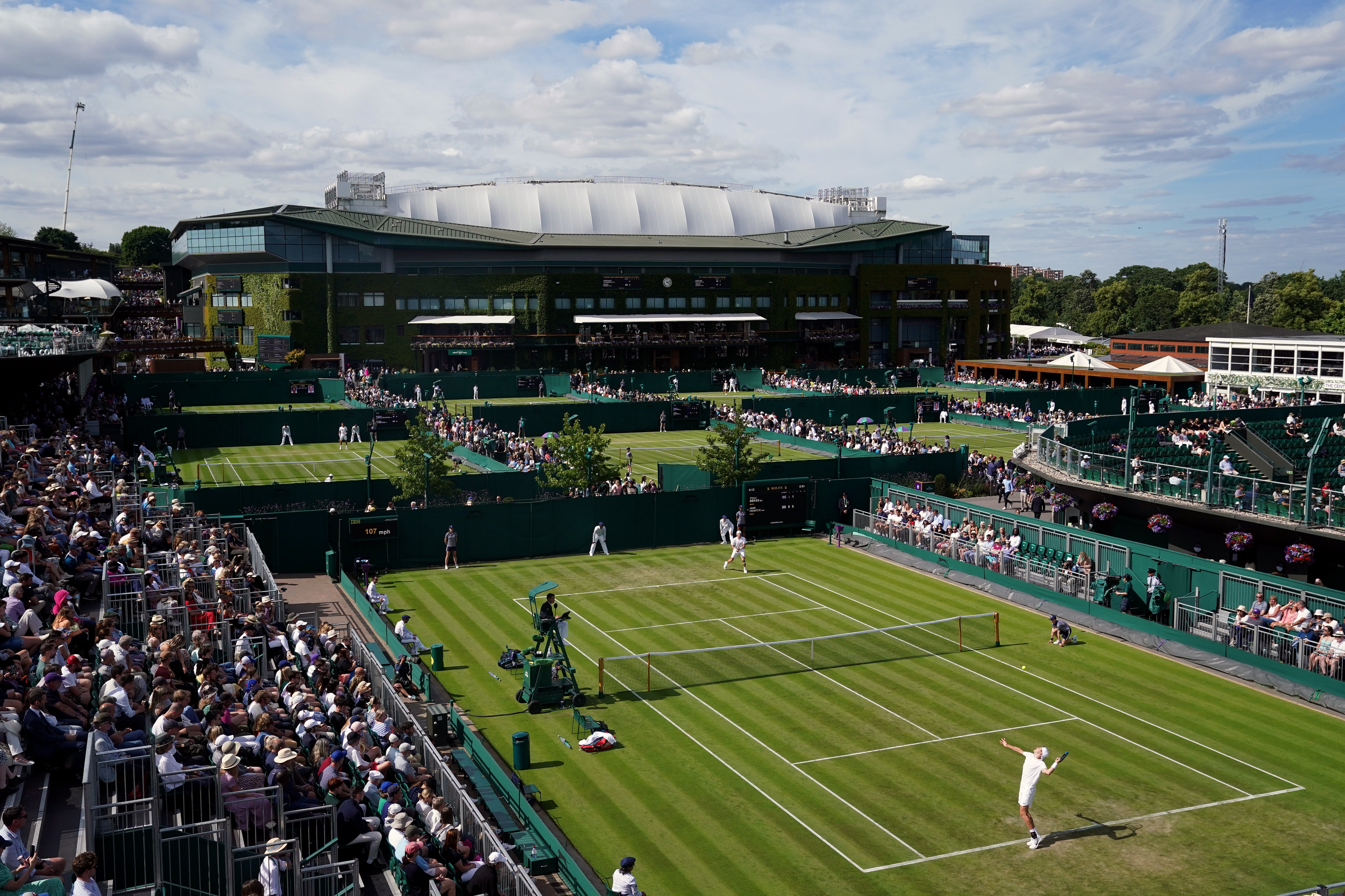 Jack Draper delighted the Court 12 crowd (Adam Davy/PA)