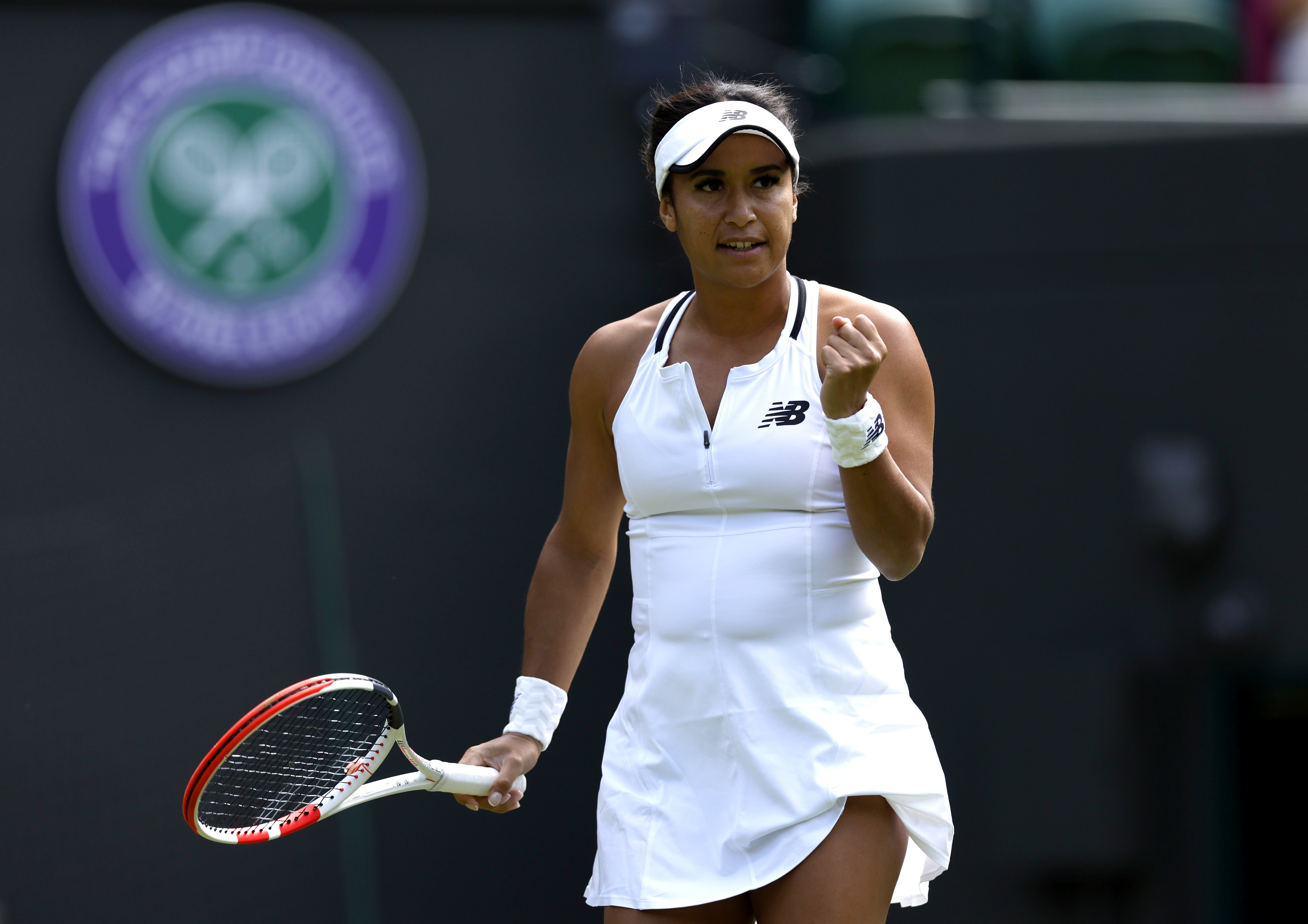 Heather Watson was reduced to tears after her first-round win at Wimbledon (Steven Paston/PA)